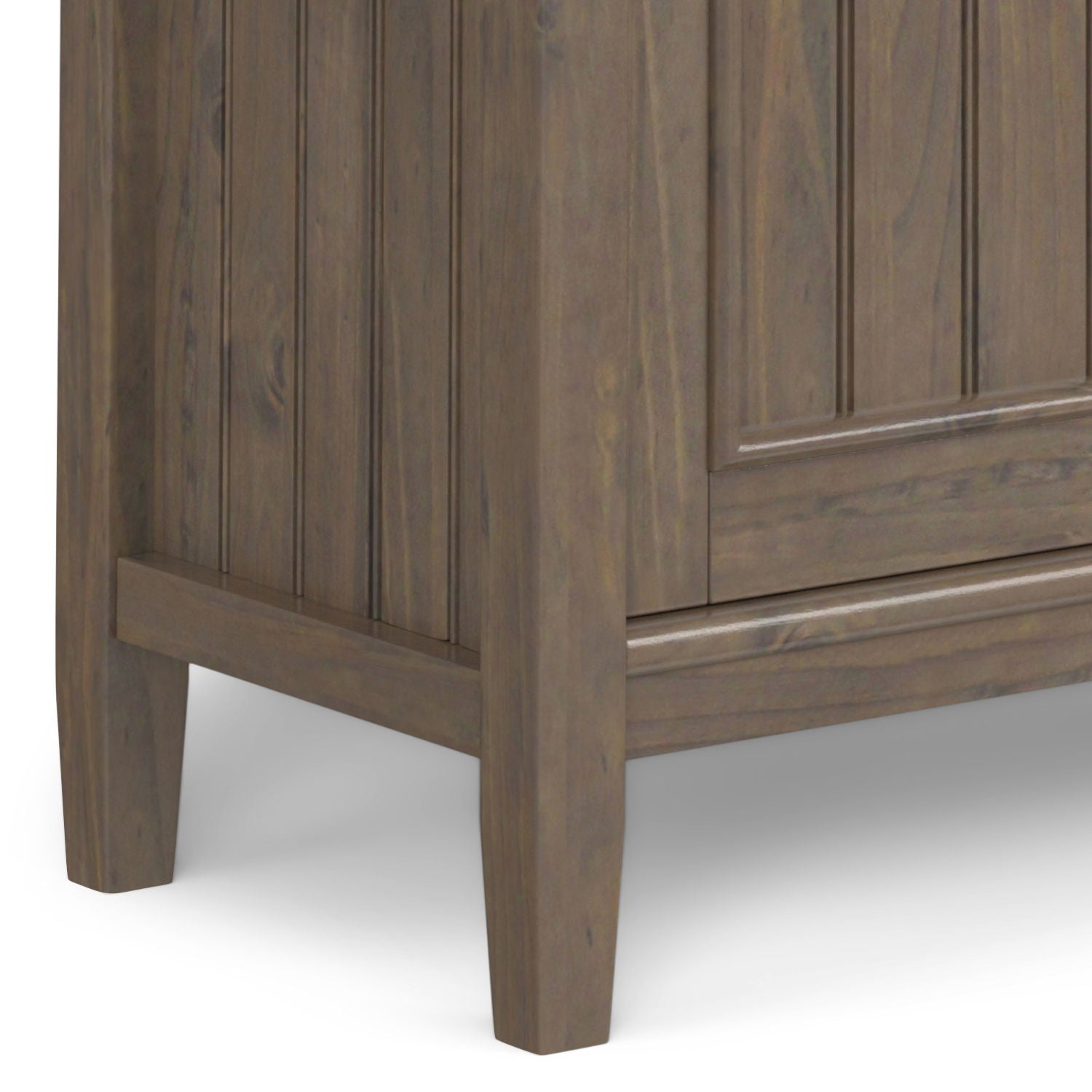 Lev - Low Storage Cabinet - Smoky Brown - Best Buy Furniture
