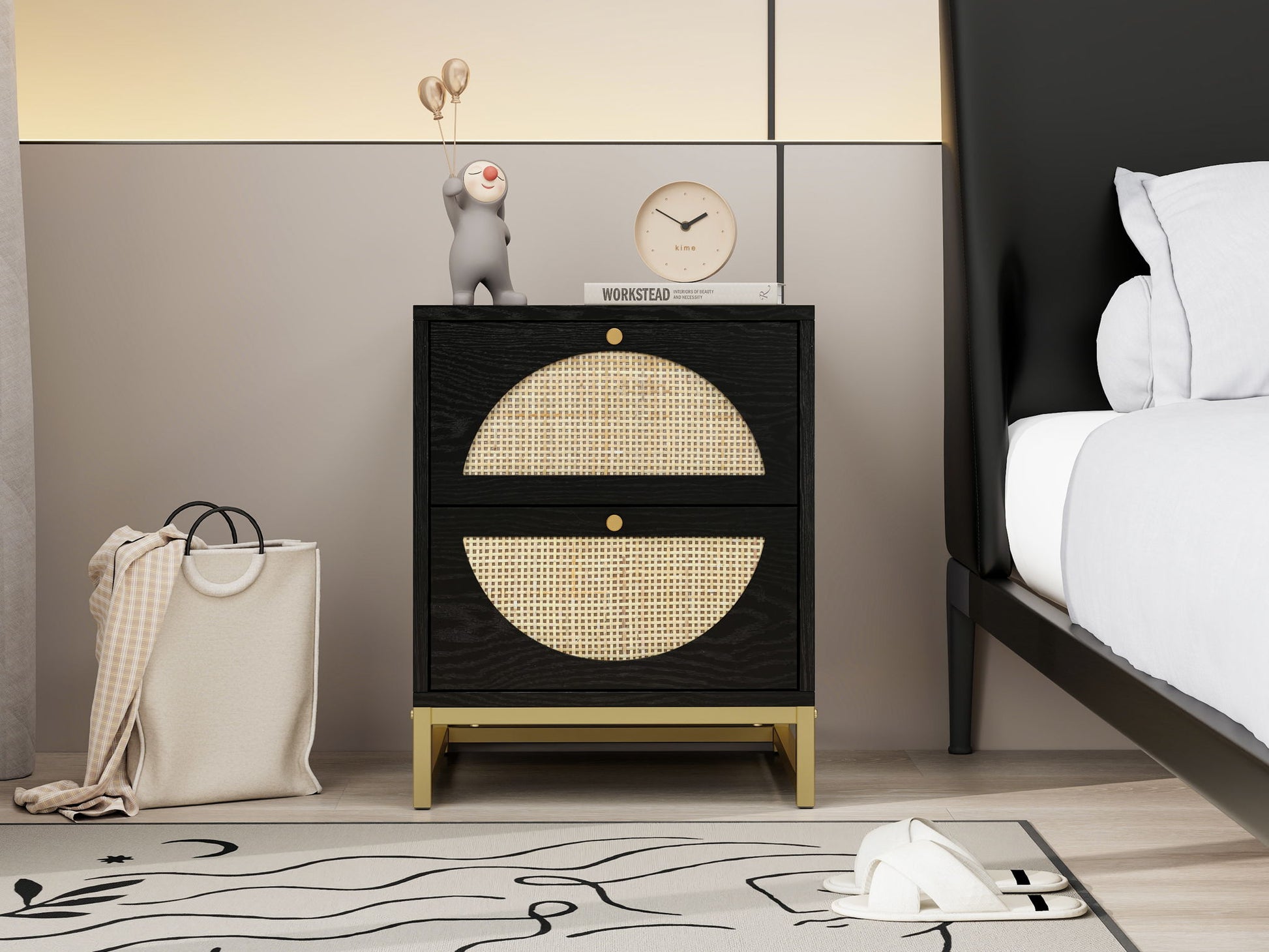 Allen - 2 Drawer Nightstand (Set of 2) - Best Buy Furniture