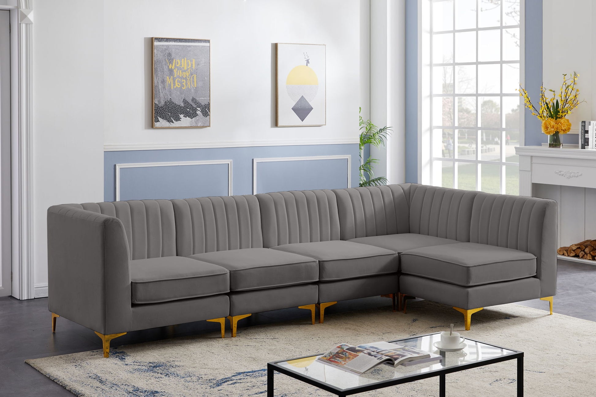 Alina - 5 Piece Modular Sectional - Best Buy Furniture