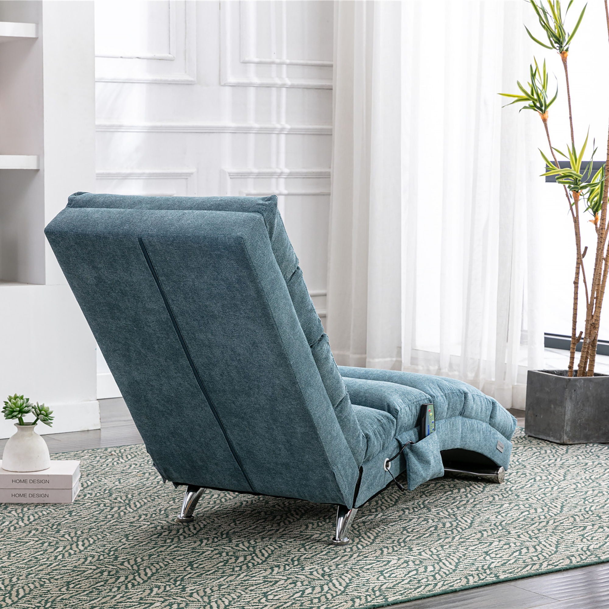 Massage Chaise Lounge Indoor With Remote Control, Ergonomic Electric Massage Lounger - Best Buy Furniture