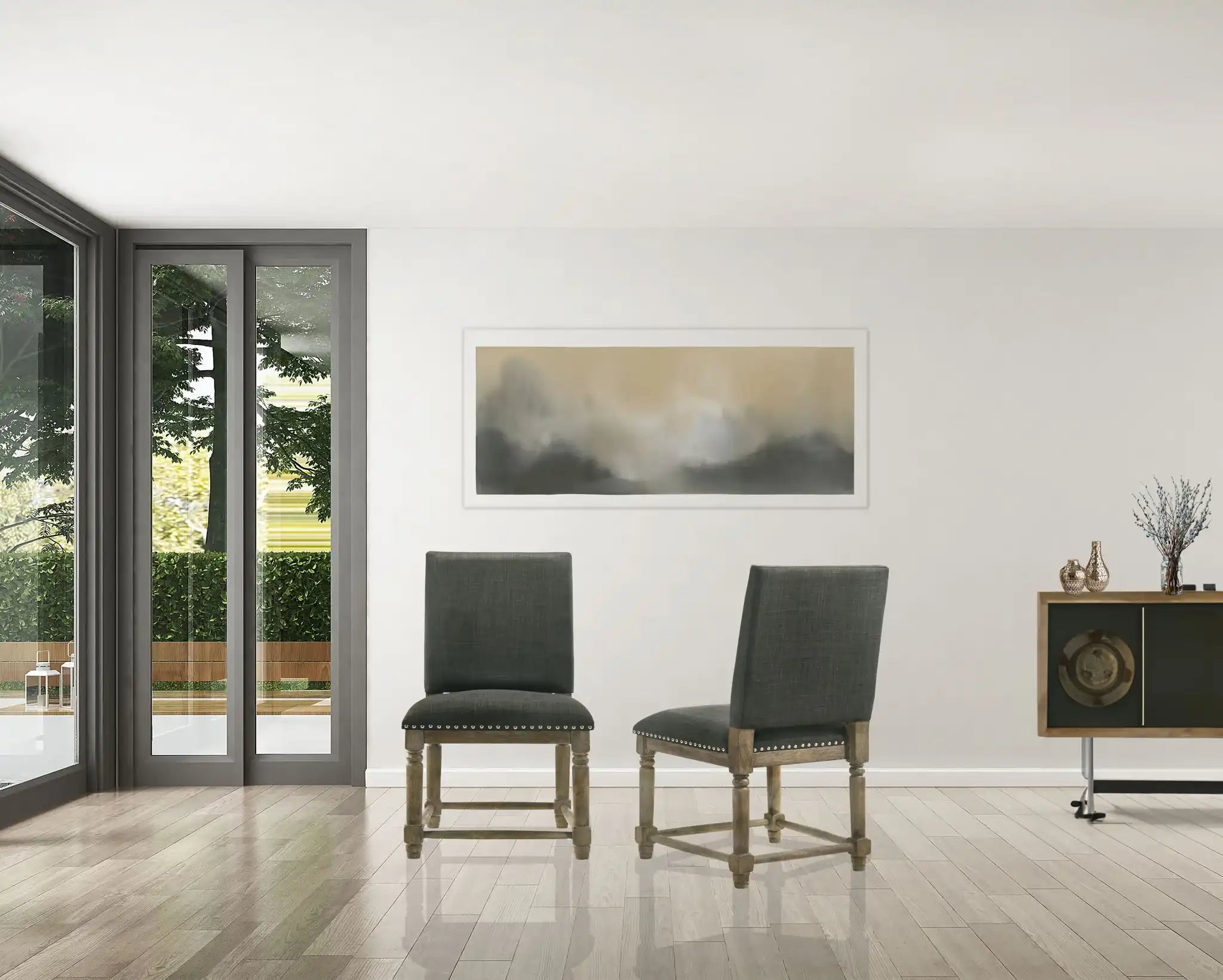 Everton - Fabric Chair With Nailhead Trim - Best Buy Furniture