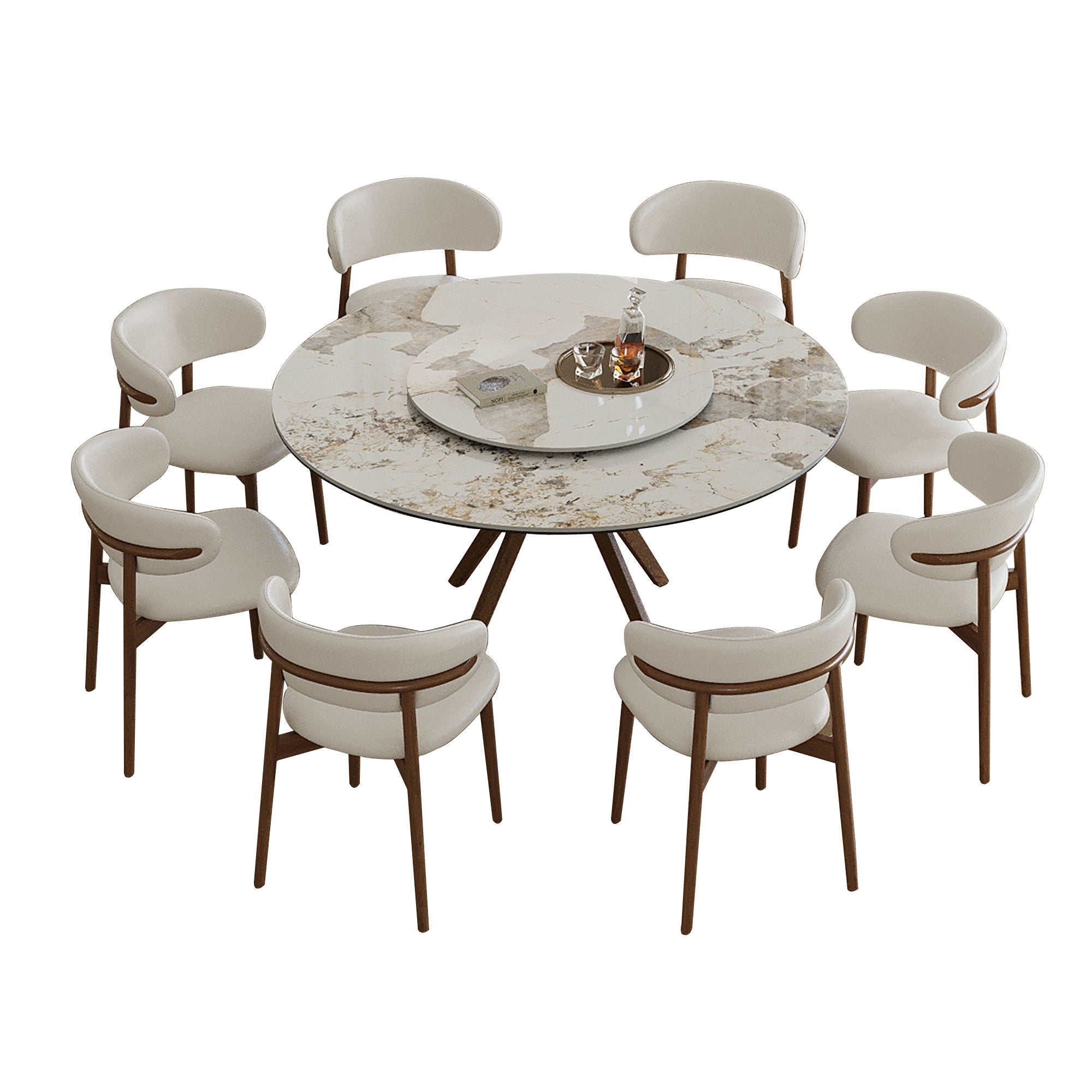 Modern Sintered Stone Dining Table Set With Chairs - Best Buy Furniture