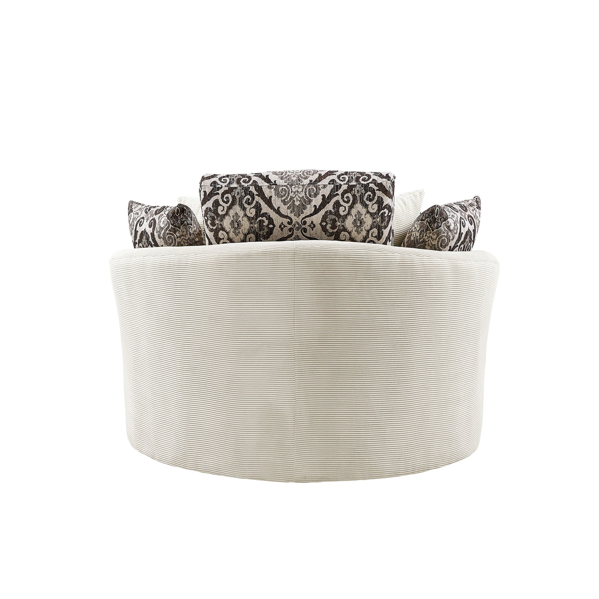 Swivel Accent Barrel Chair With 5 Movable Pillow 360 Degree Swivel Round Sofa Chair For Living Room, Bedroom, Hotel - Best Buy Furniture