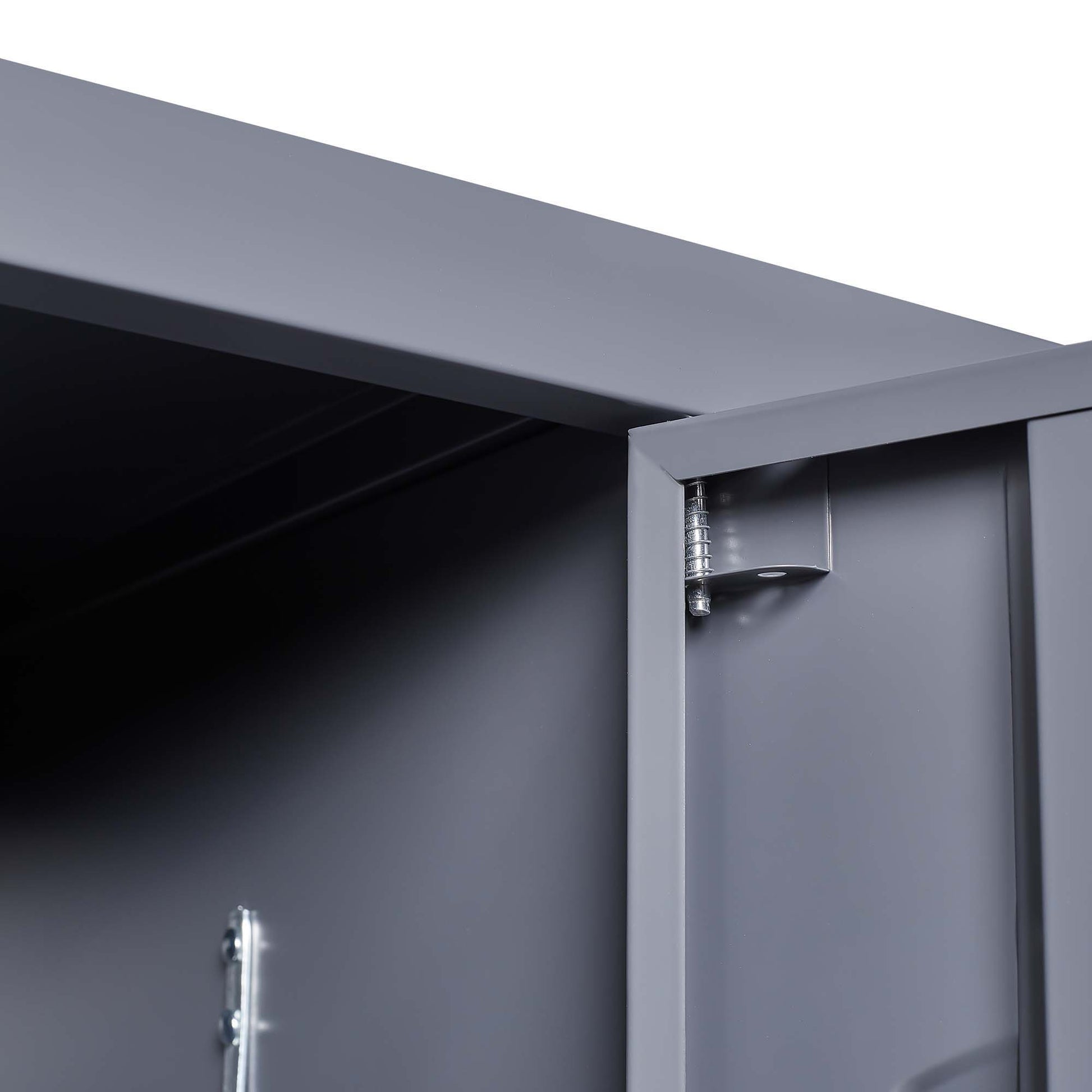 3 Door Lockers With Lock For Home, Gym, Office, School, And Garage - Gray - Best Buy Furniture