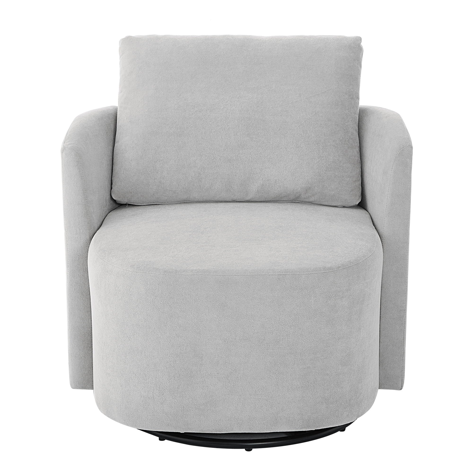 360° Modern Swivel Chair With Upholstered Curved Design - Best Buy Furniture