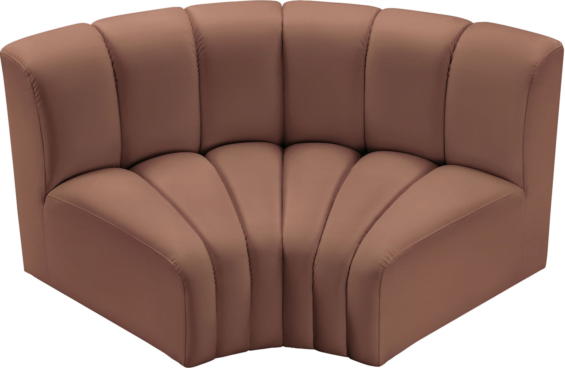 Arc - Faux Leather 2 Piece Modular Sofa - Best Buy Furniture
