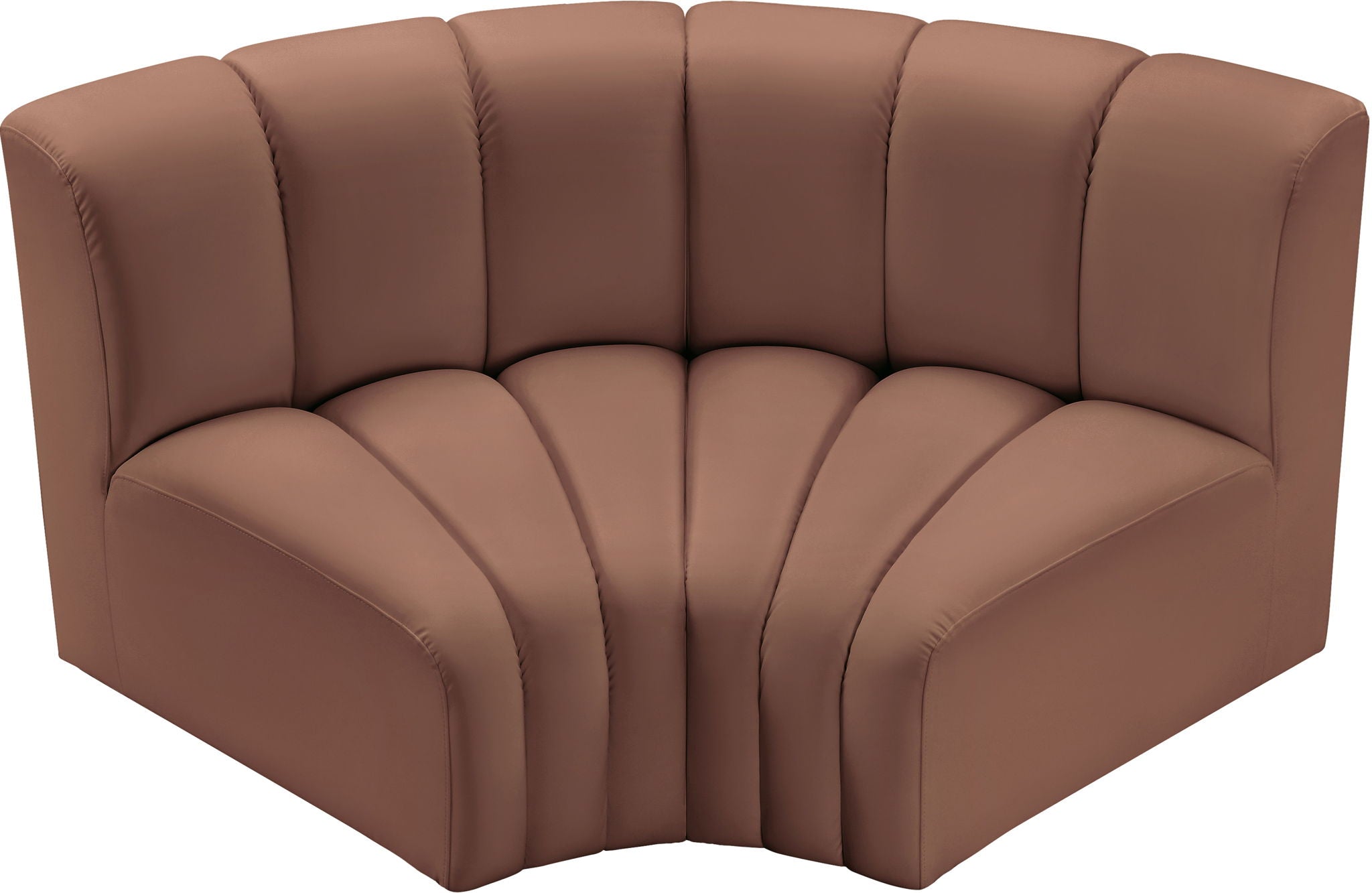 Arc - Faux Leather 2 Piece Modular Sofa - Best Buy Furniture
