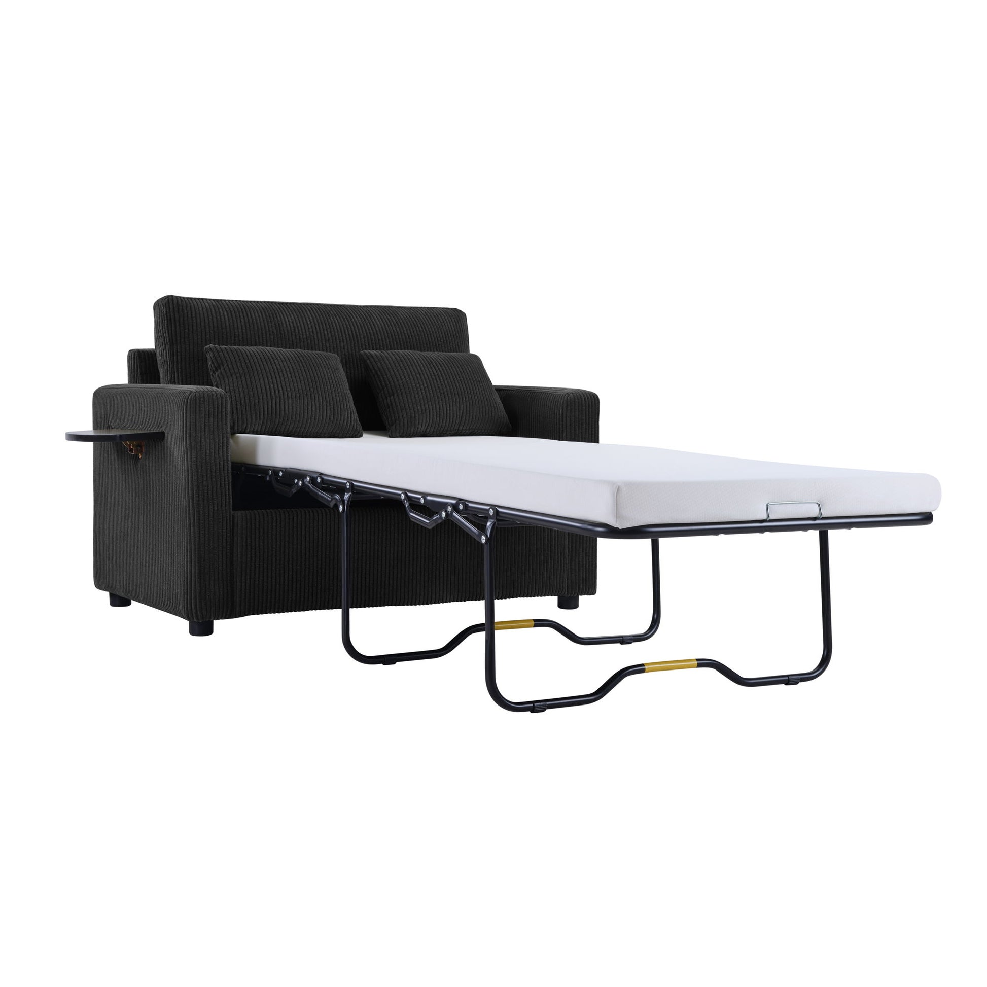 Sleeper Sofa With Foldable Mattress, USB Ports, Side Table & Storage Pocket - Best Buy Furniture