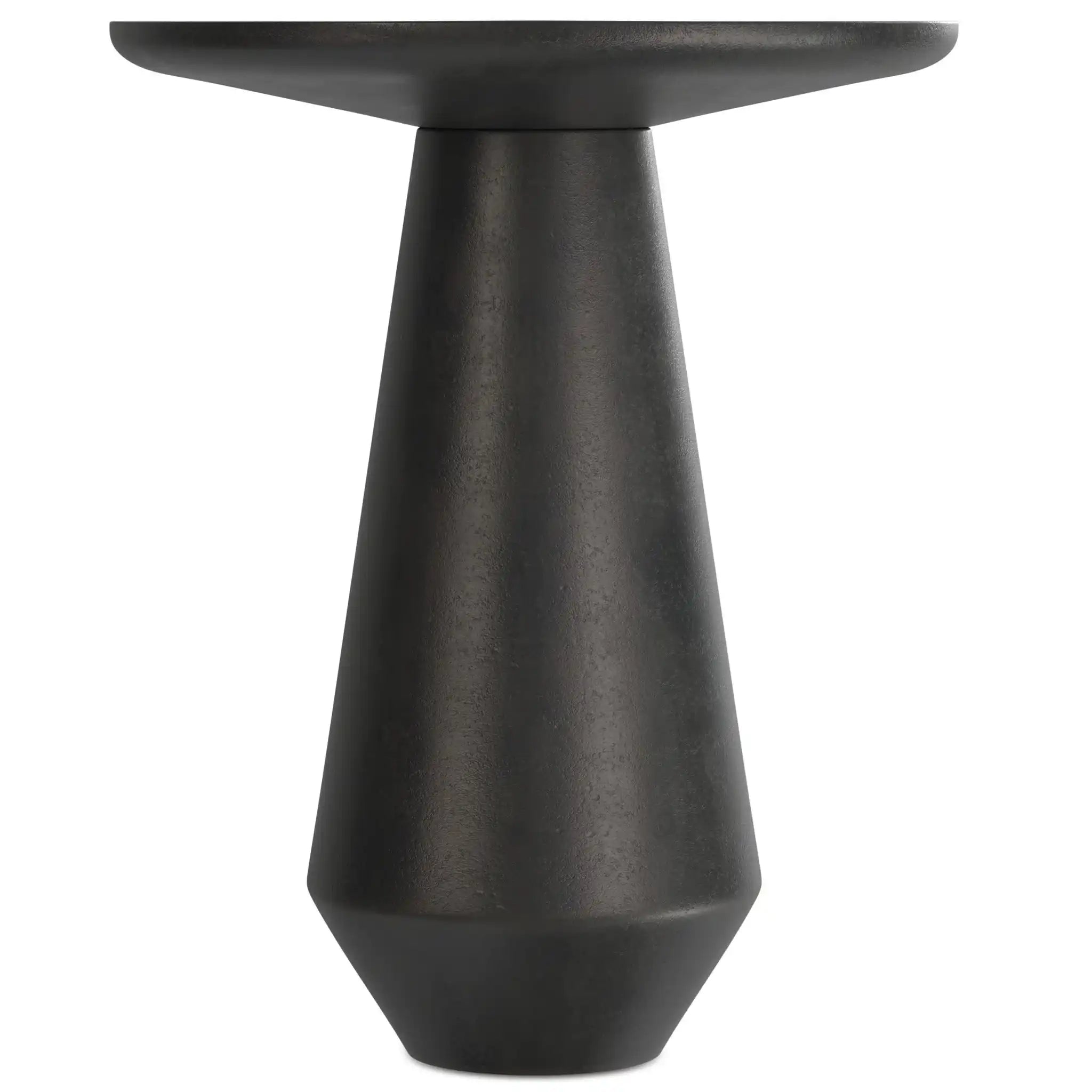 Gloria - Cast Aluminum Side Table - Black - Best Buy Furniture