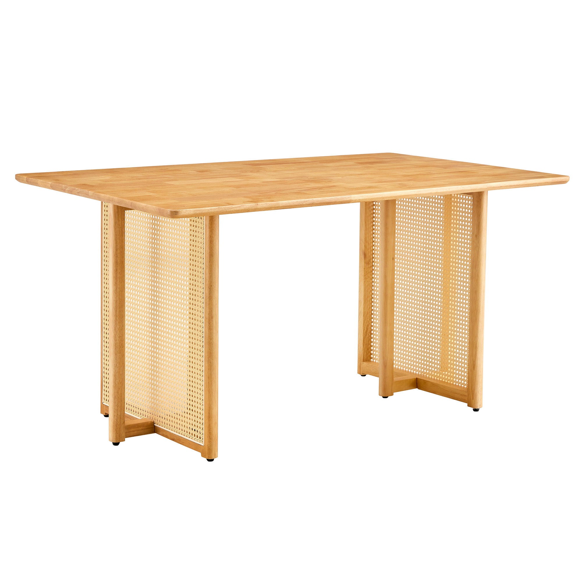 Dining Table With Imitation Rattan Design For Dining Room - Best Buy Furniture