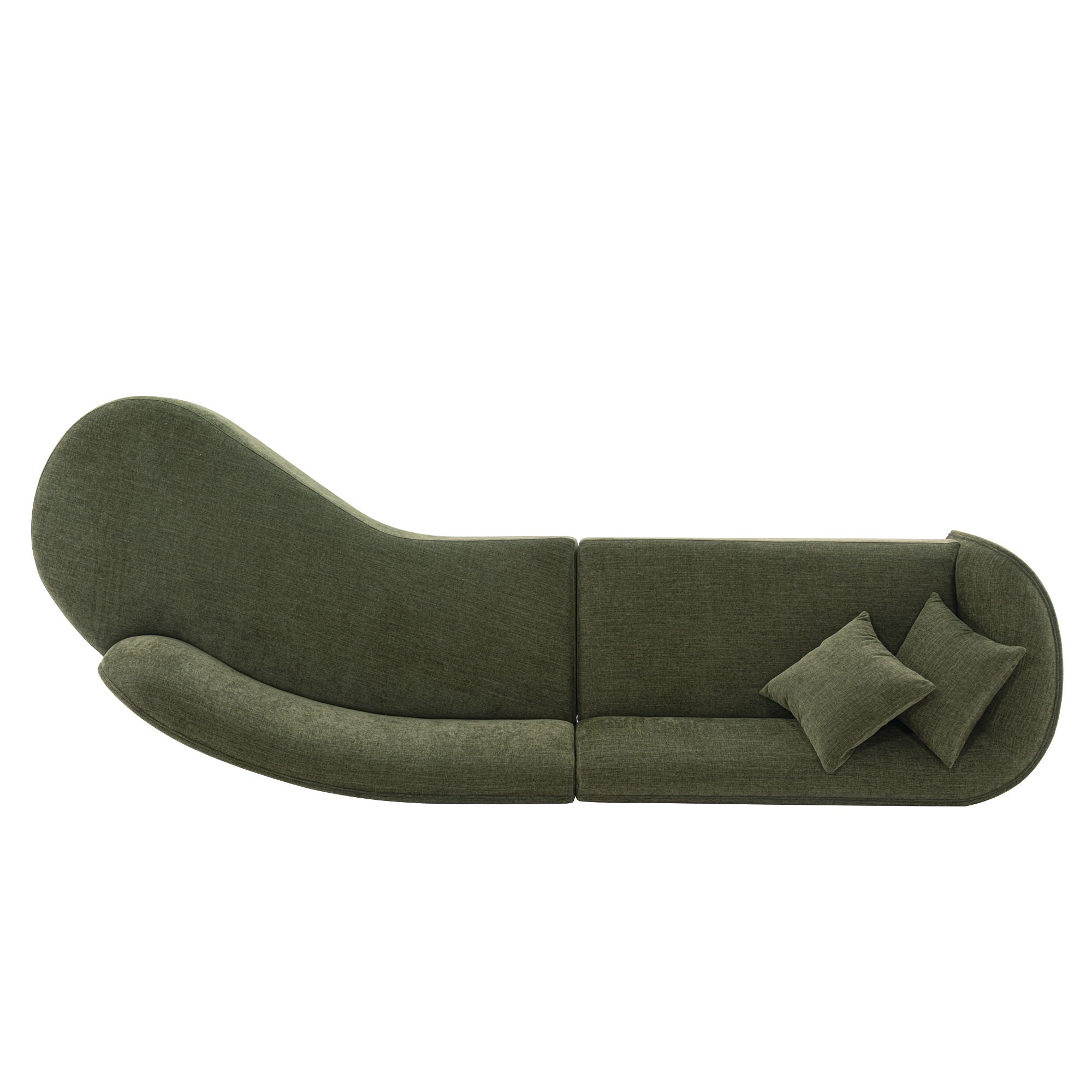 Daria - Sofa Sectional With Pillows, 2 Piece Design