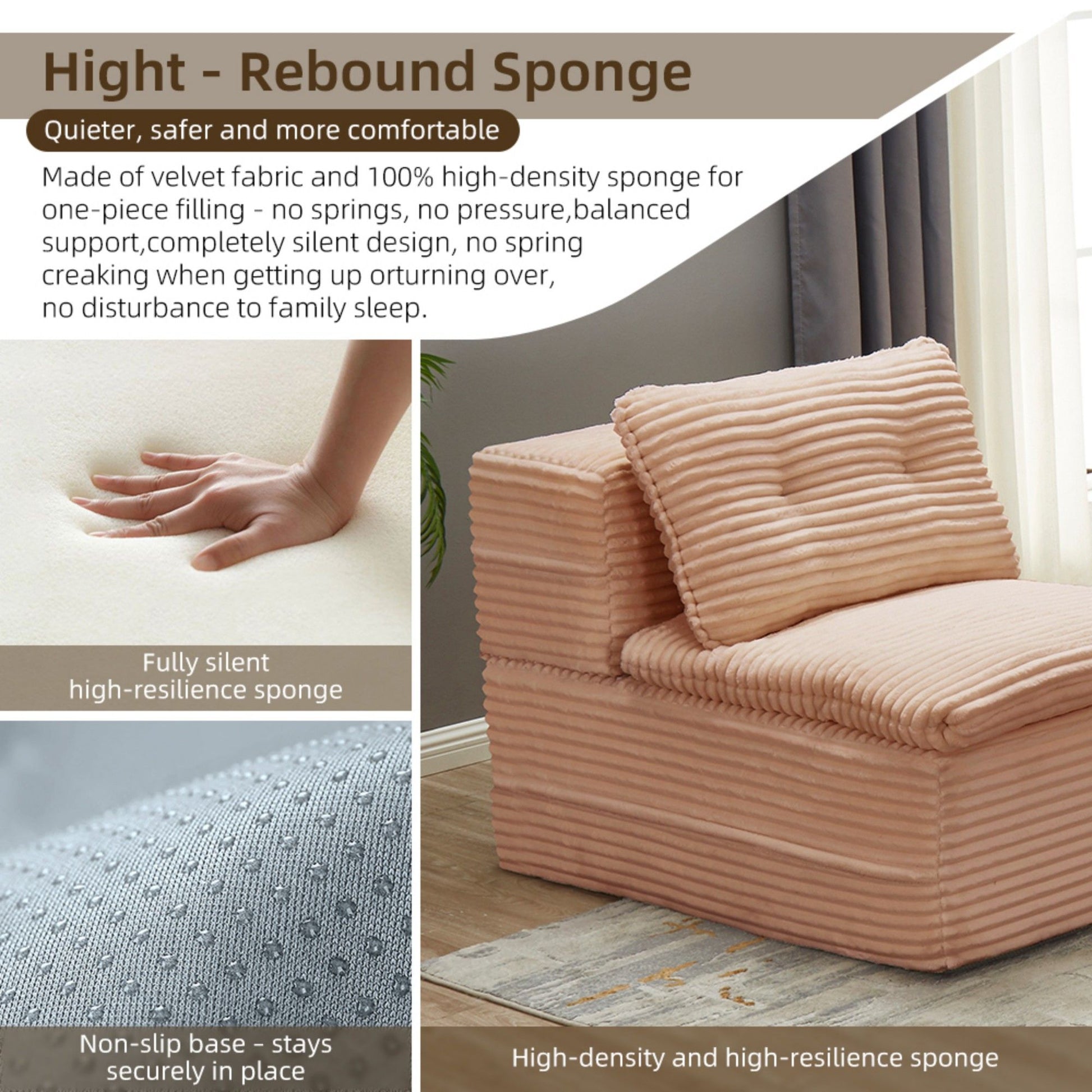 Multi Functional Sectional Sofa Bed With Independent Chaise Lounge And Functional Blanket - Best Buy Furniture