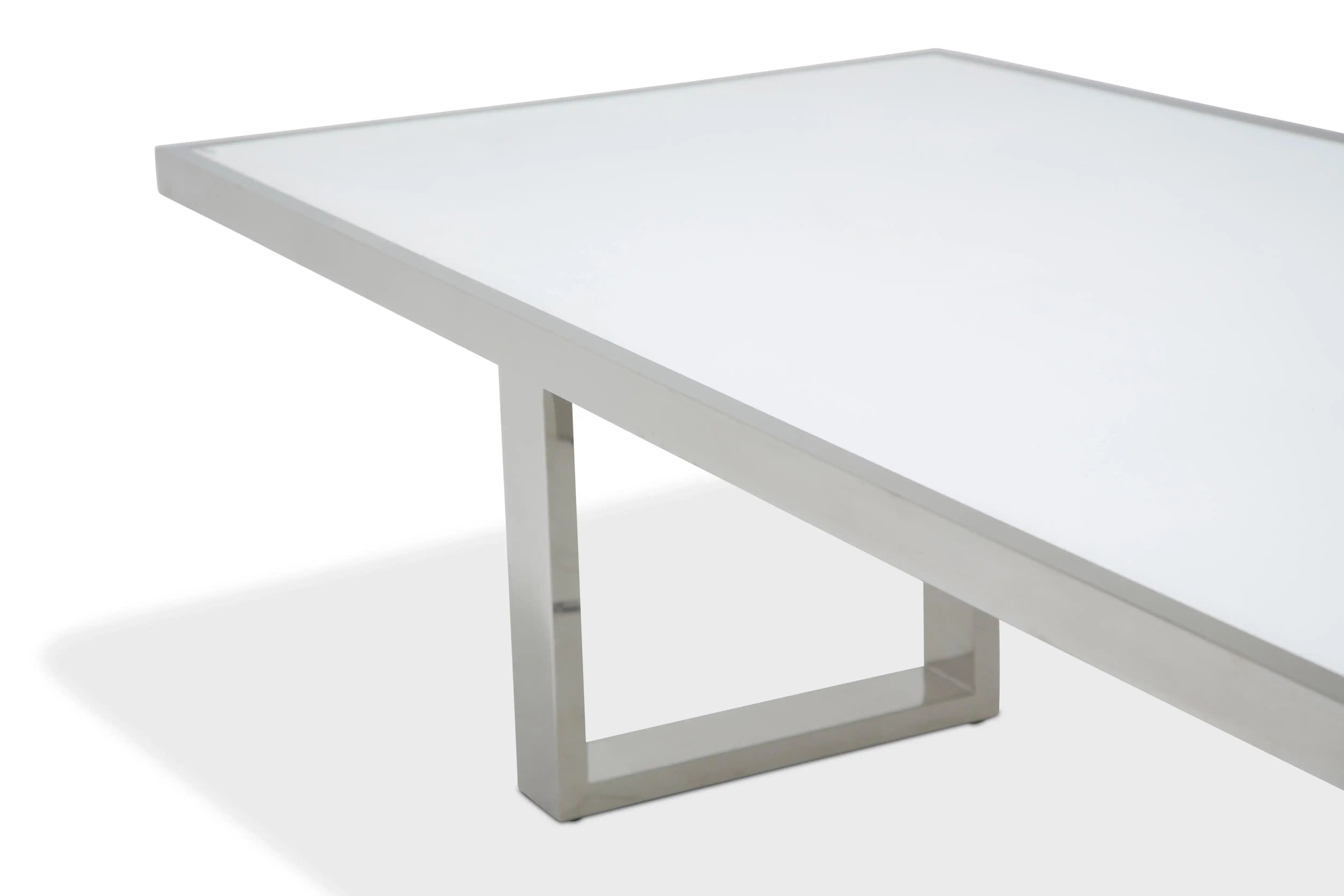 State St. - Rectangular Dining Table - Glossy White - Best Buy Furniture