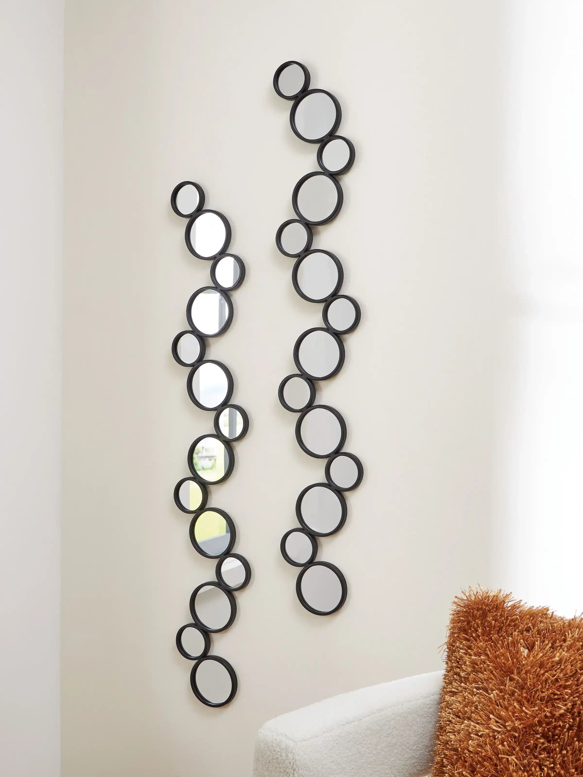 Vinler - Accent Mirror Set (Set of 2) - Black - Best Buy Furniture