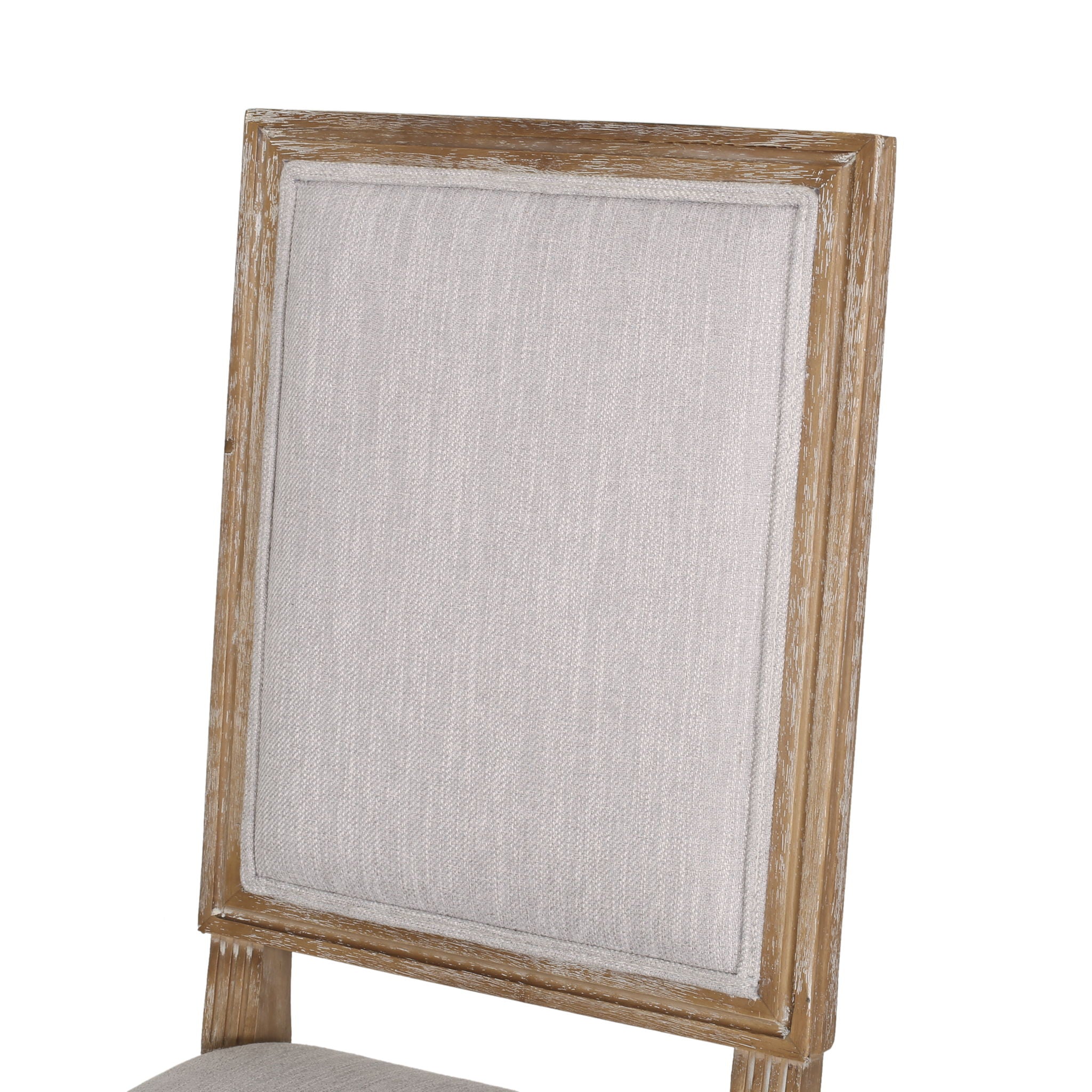 French Country Style Dining Chair With Upholstered Seating And Fluted Legs - Best Buy Furniture