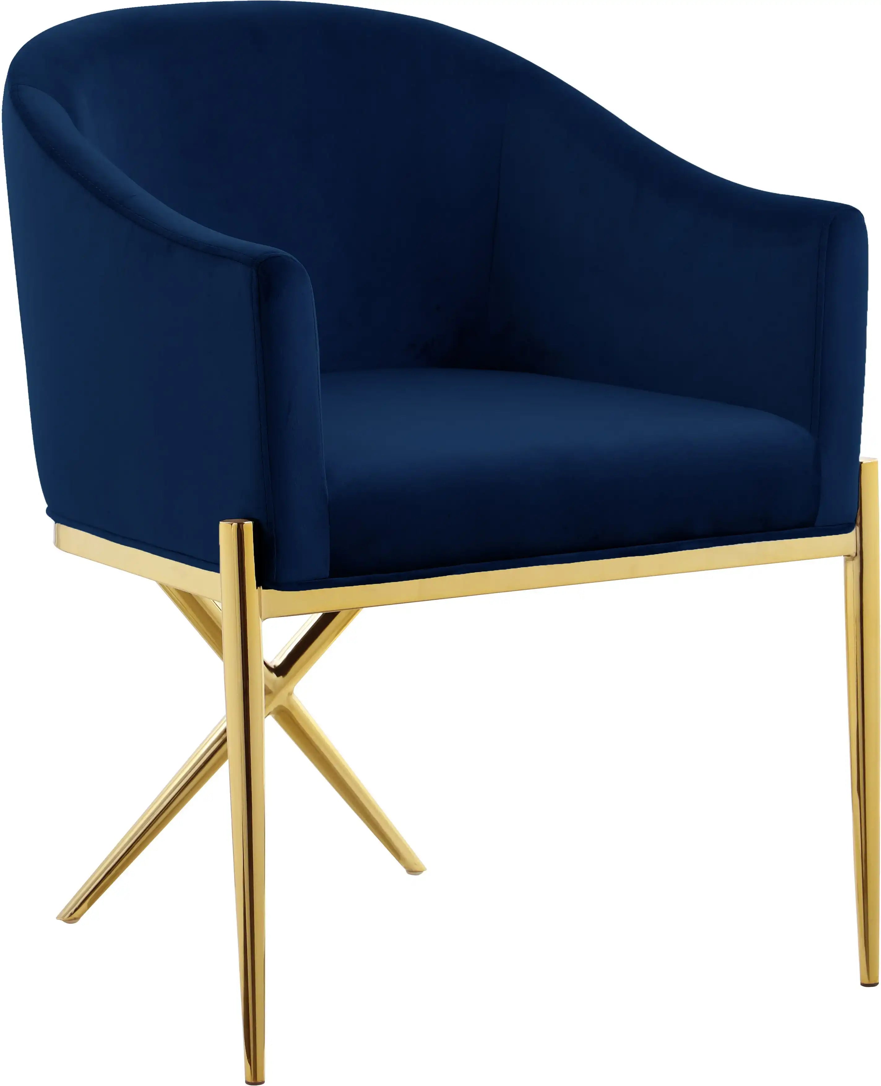 Xavier - Dining Chair with Gold Legs - Best Buy Furniture