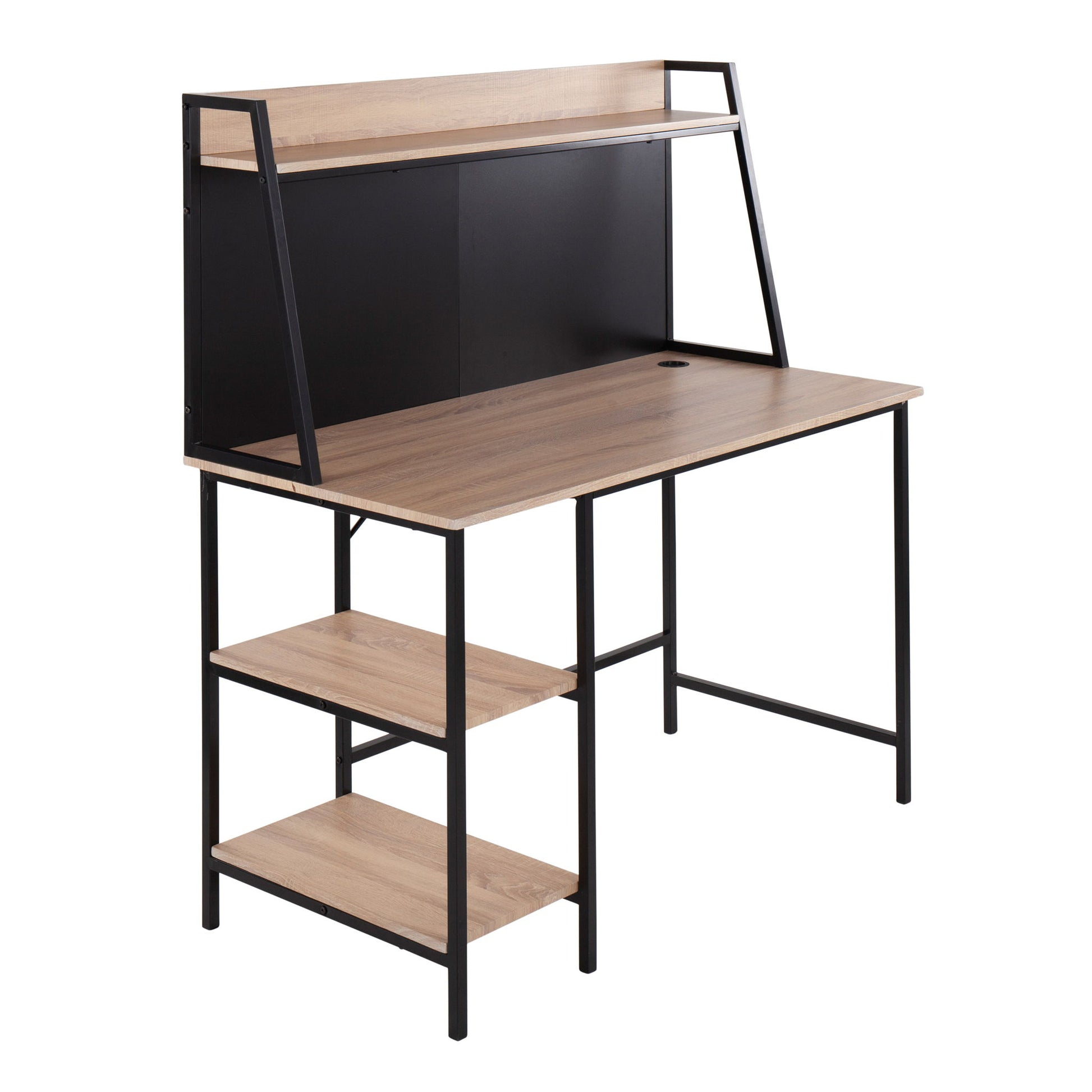 Geo - Shelf Contemporary Desk - Best Buy Furniture