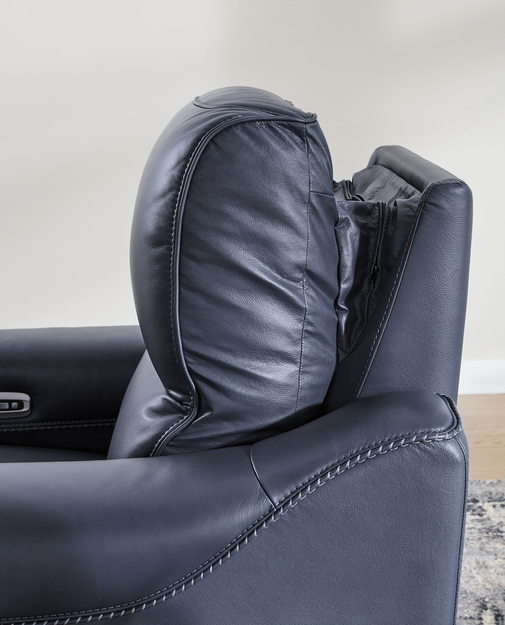 Mercomatic - Power Reclining Loveseat With Adj Headrest - Best Buy Furniture