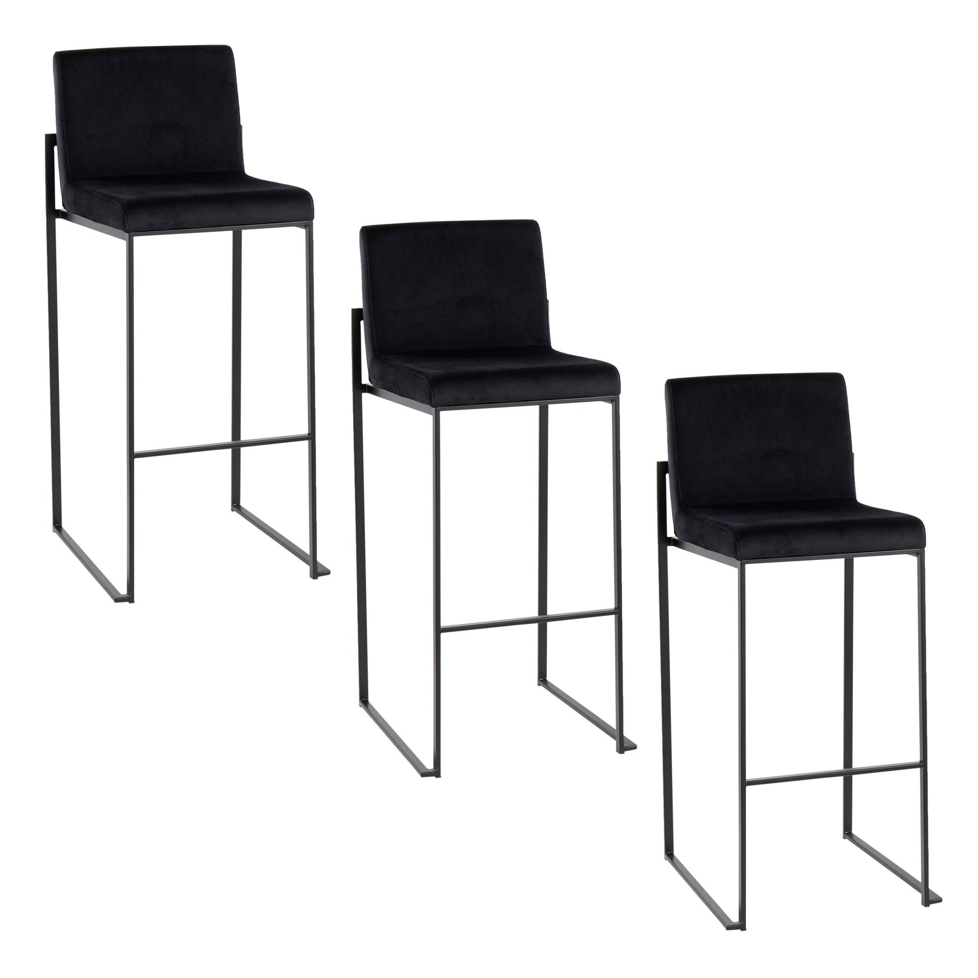 Fuji - Contemporary High Back Barstool Elegant Design - Best Buy Furniture