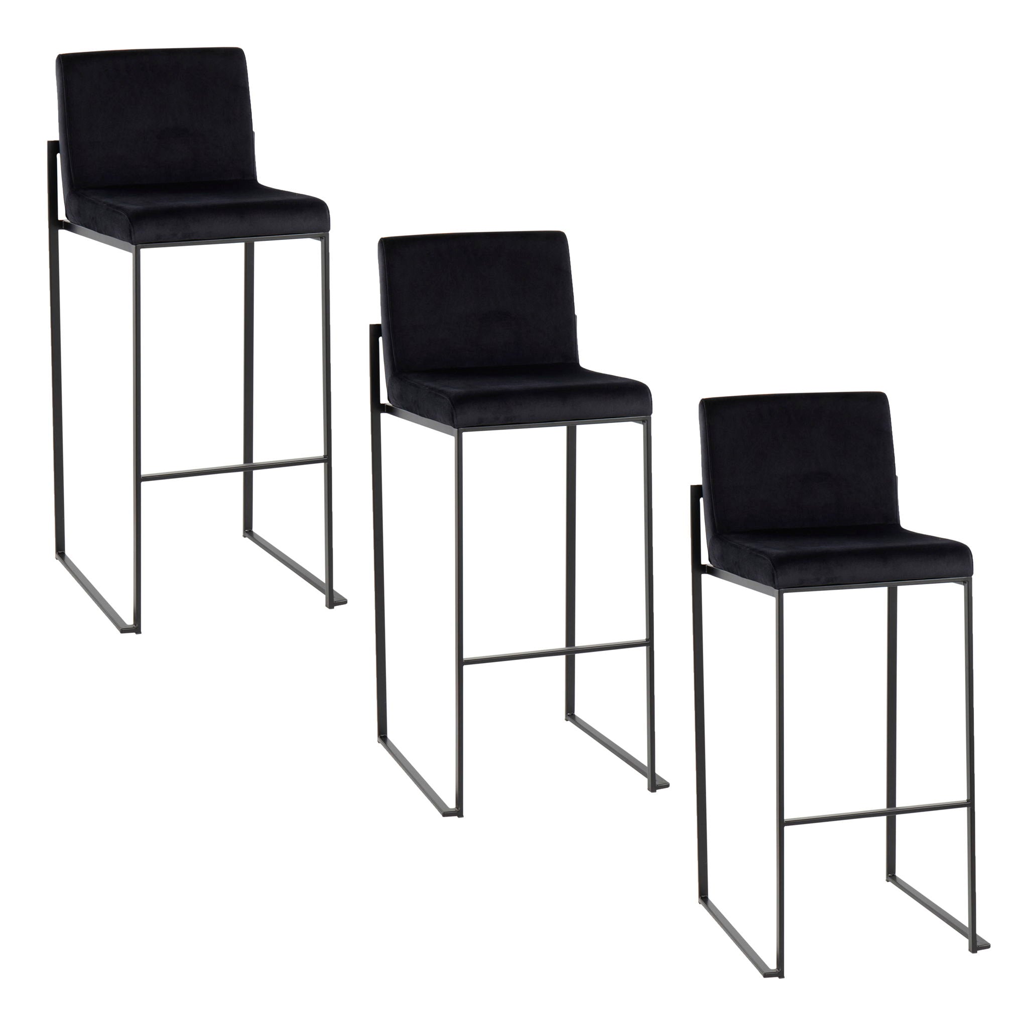 Fuji - Contemporary High Back Barstool Elegant Design - Best Buy Furniture