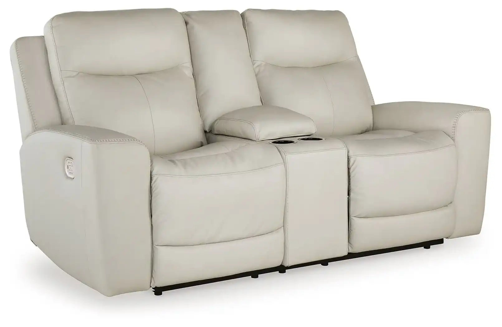Mindanao - Power Reclining Loveseat With Console /Adj Hdrst - Best Buy Furniture