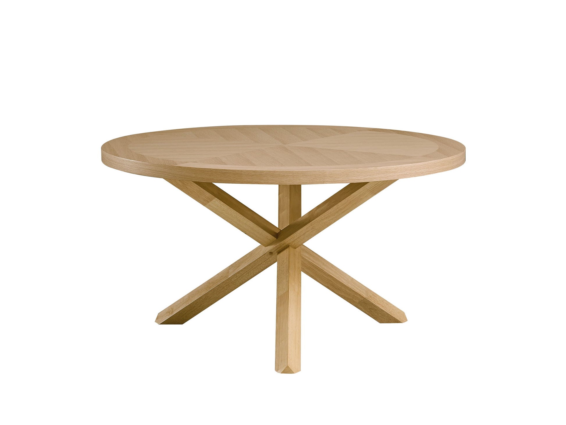 Kasem - Round Dining Table - Oak - Best Buy Furniture