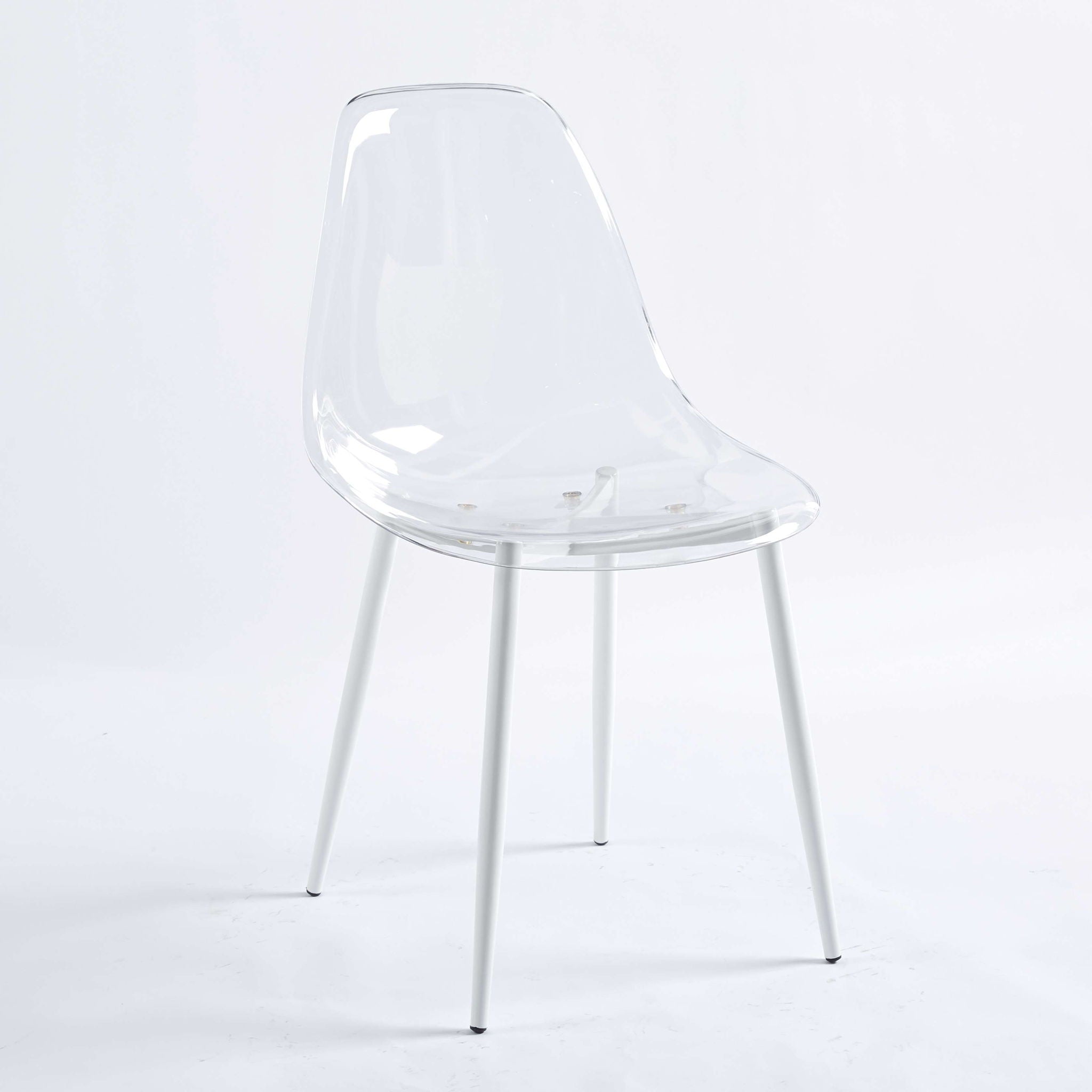 Transparent Plastic Seat Dining Chair (Set of 4) - Best Buy Furniture