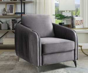 Hathaway - Velvet Modern Chic Accent Armchair - Best Buy Furniture