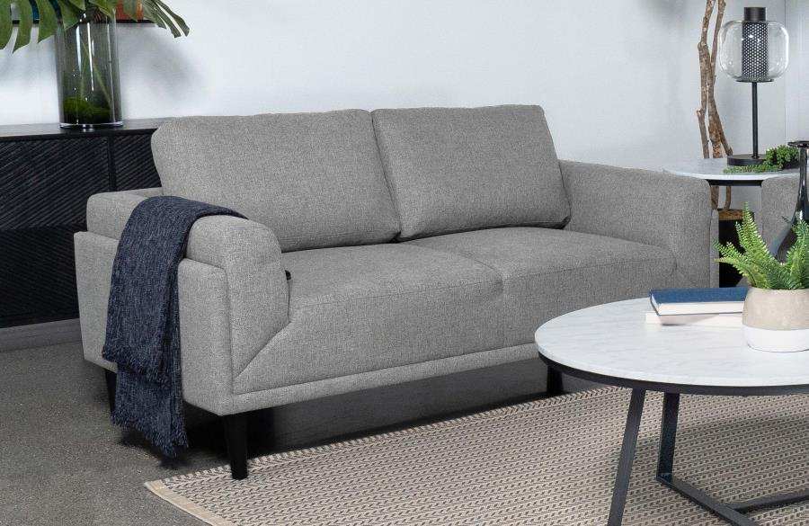 Rilynn - Upholstered Track Arm Loveseat - Best Buy Furniture