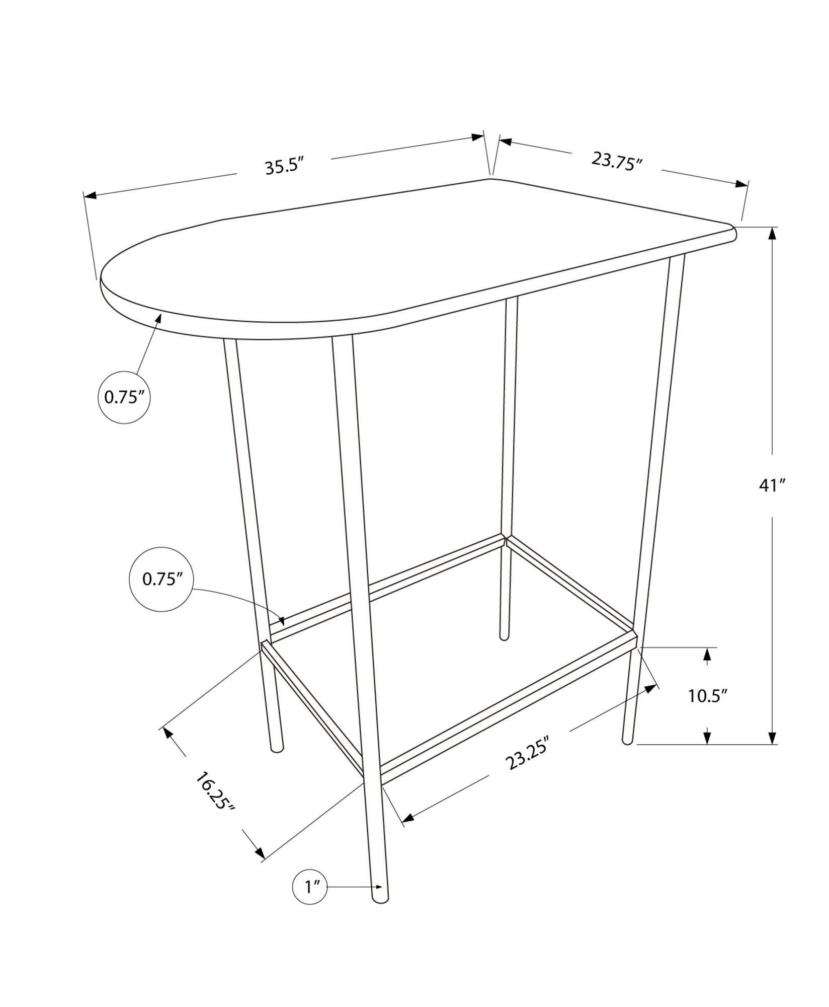 Home Bar Table With Bar Height Small Rectangular For Kitchen - Best Buy Furniture