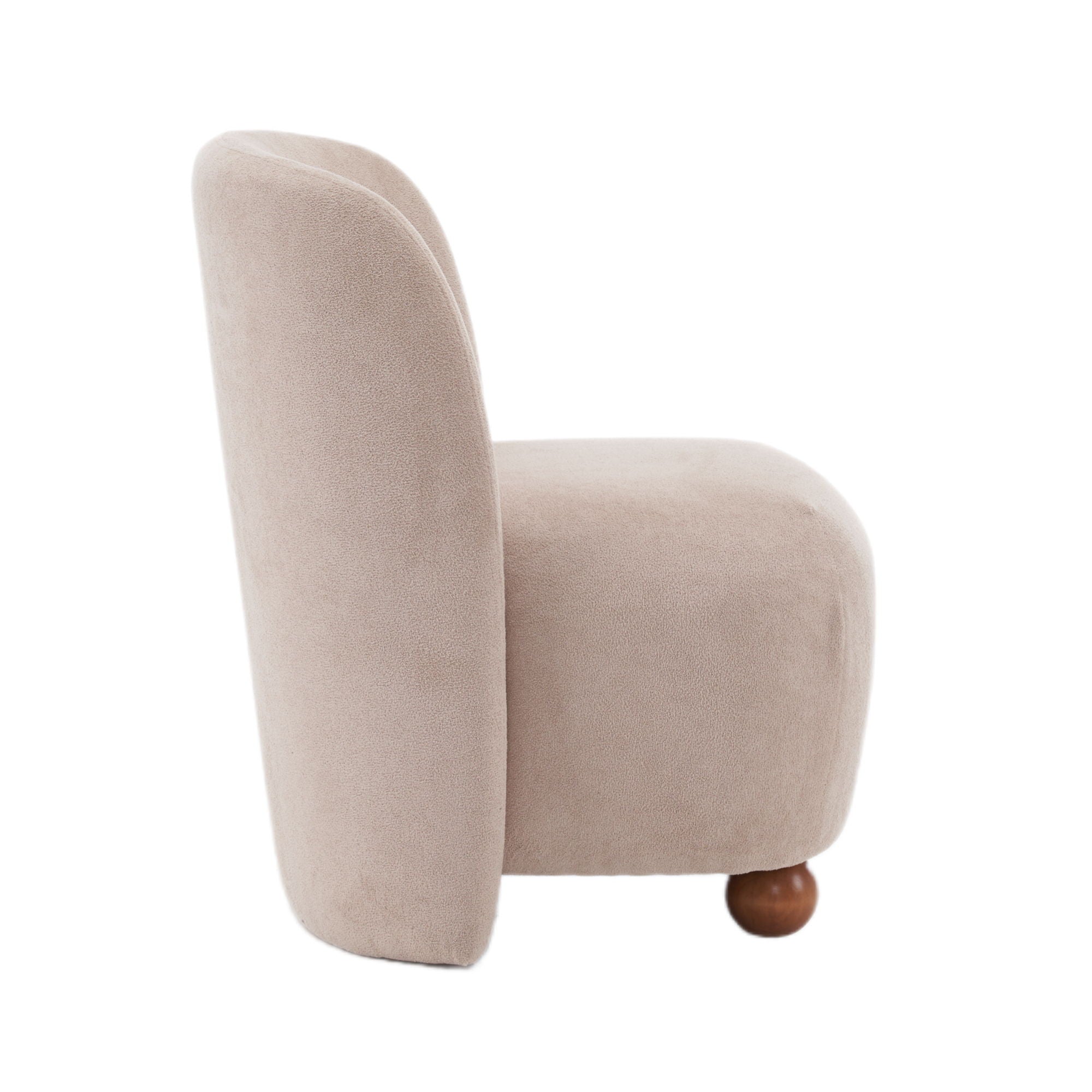 Modern Low Back Accent Upholstered Armless Living Room Chairs, Round Feet - Best Buy Furniture