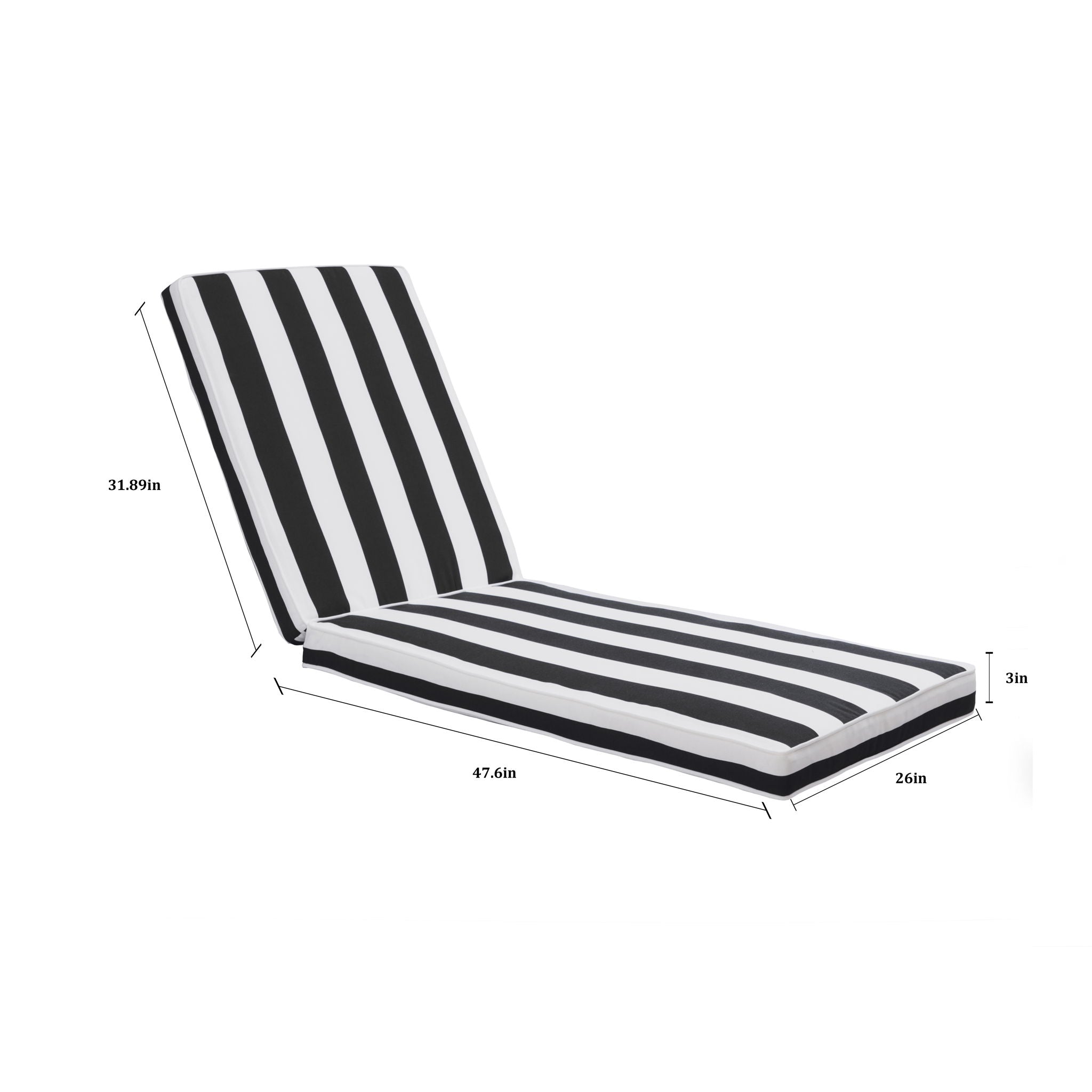 Outdoor Lounge Chair Cushion Replacement Patio Funiture Seat Cushion Chaise Lounge Cushion - Best Buy Furniture