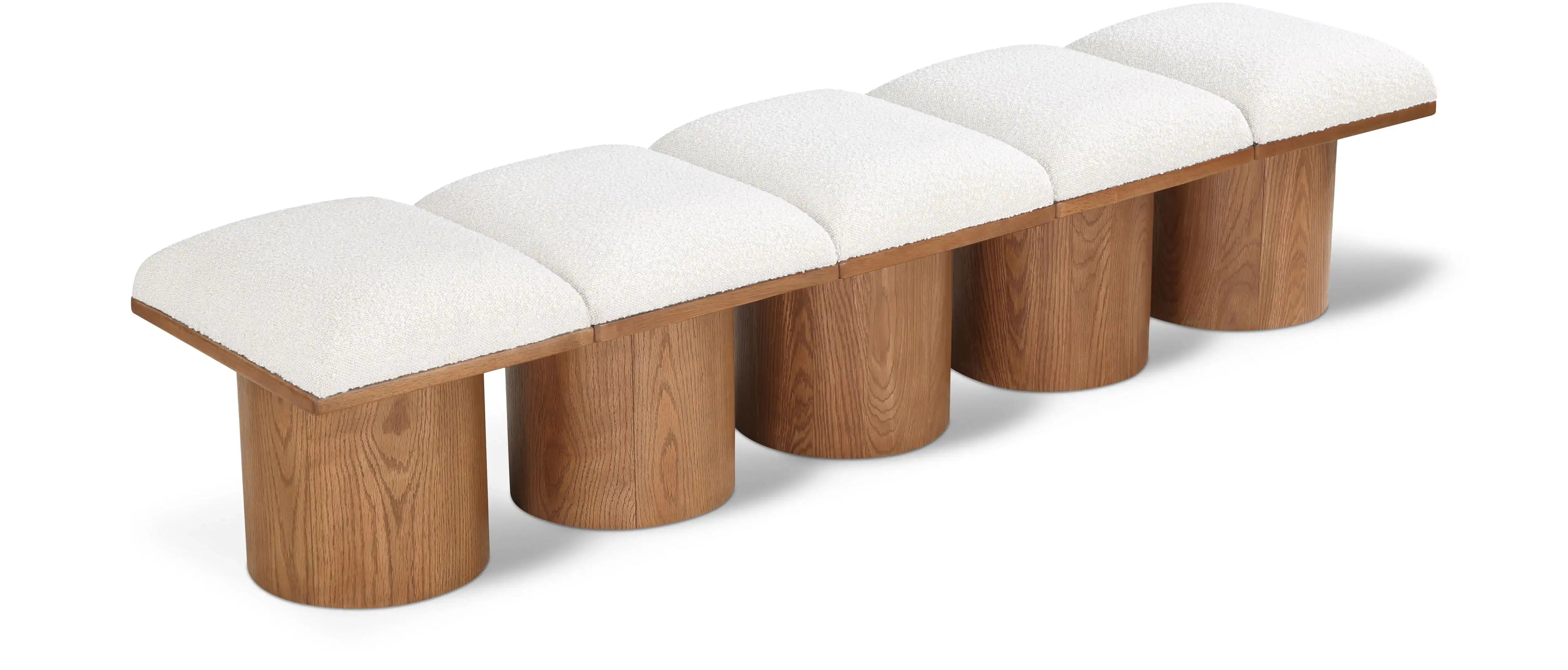 Pavilion - 5 Piece Modular Bench With Walnut Base - Best Buy Furniture