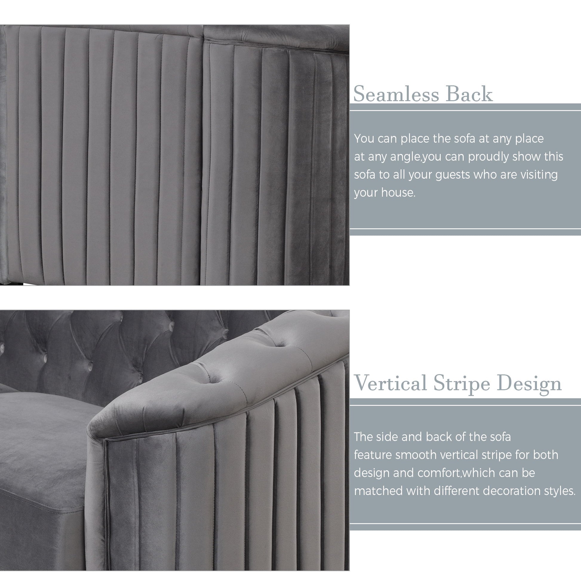 Sofa With Thick Removable Seat Cushion, 3 Seater - Best Buy Furniture