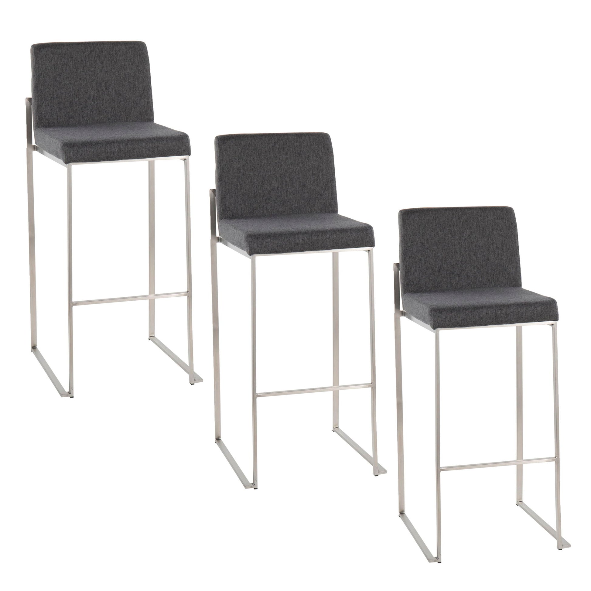 Fuji - Contemporary And Modern Elegance High Back Barstool - Best Buy Furniture