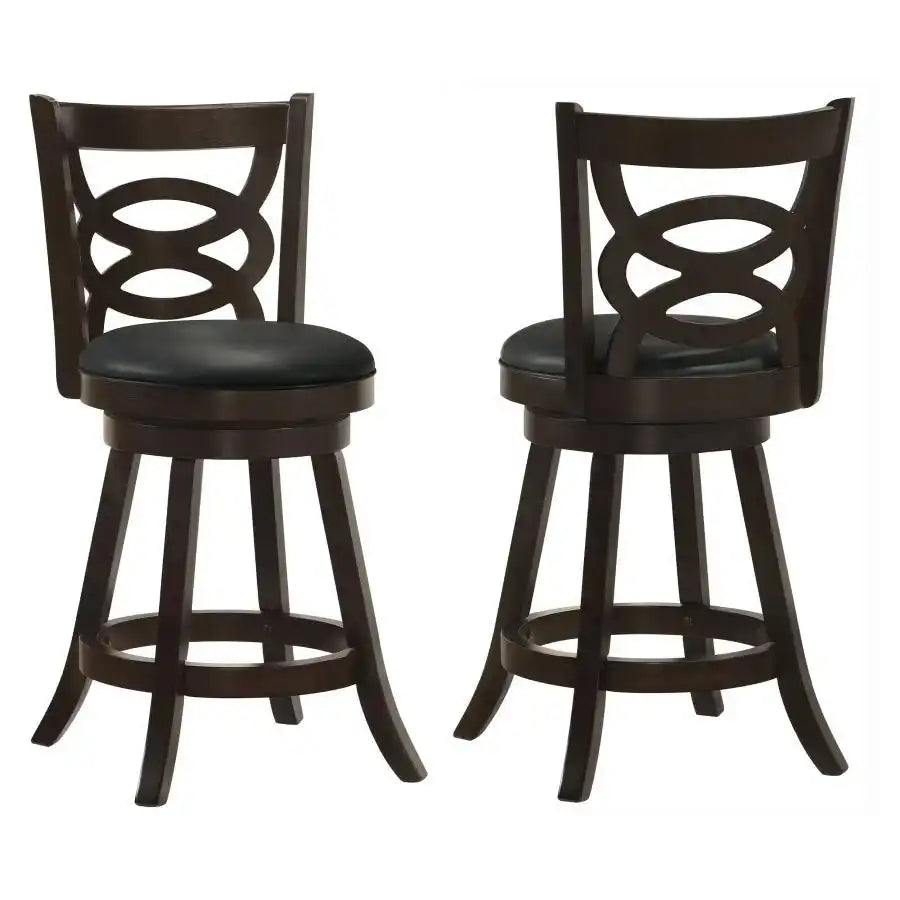 Calecita - Wood Swivel Counter Stool (Set of 2) - Best Buy Furniture