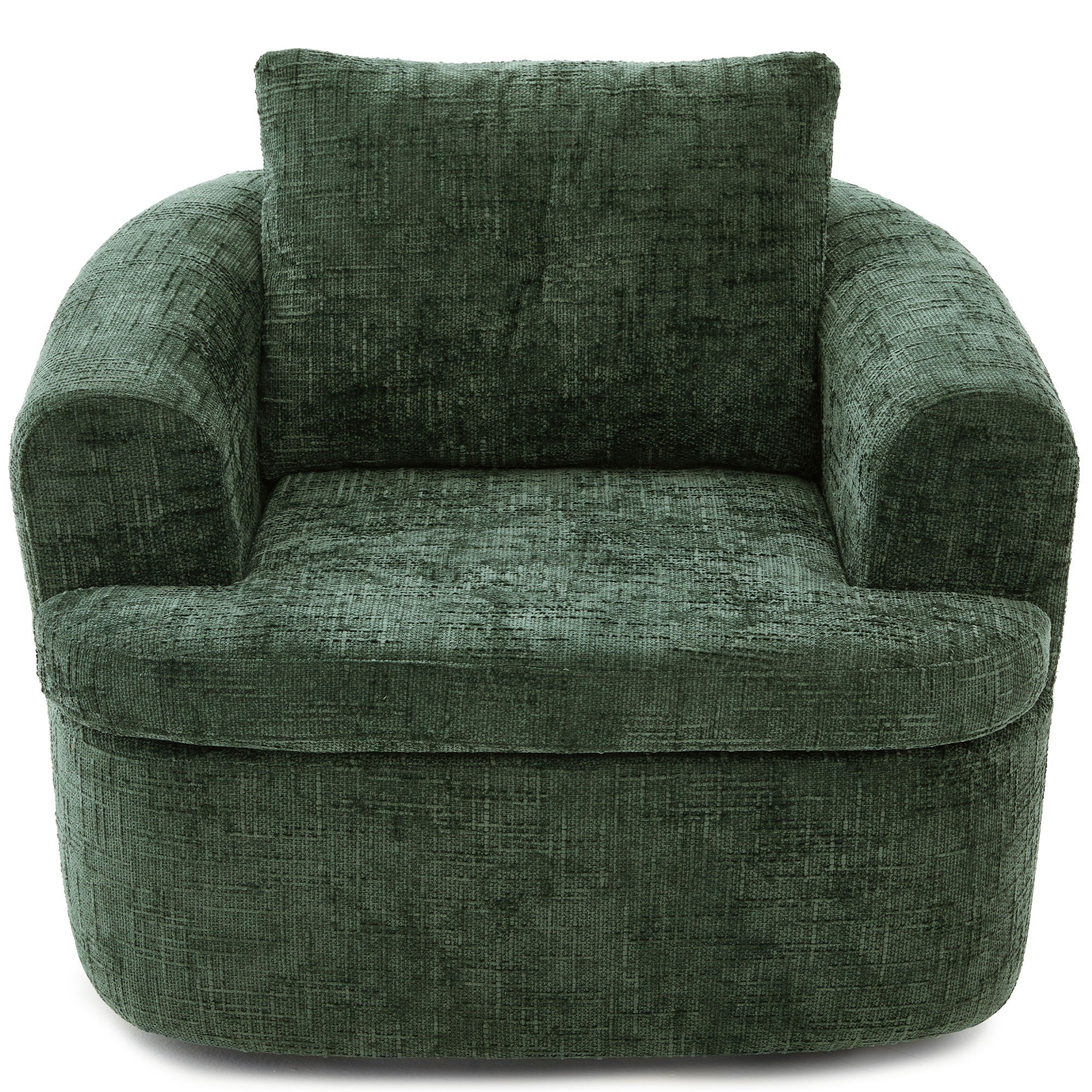 Modern Swivel Barrel Chair With Dual-Layer Cushion - Best Buy Furniture