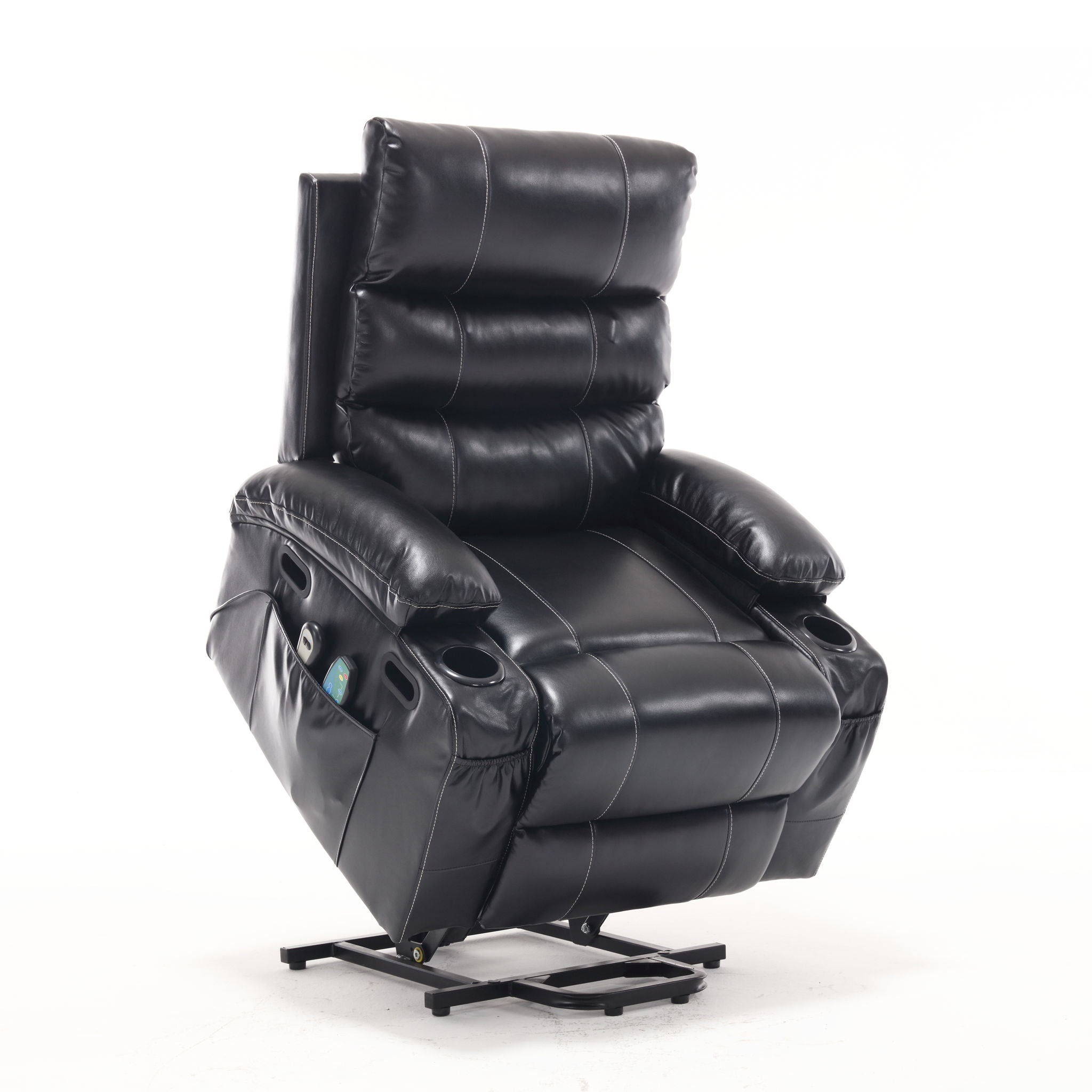 Cozy Electric Power Lift Recliner Chair Sofa For Elderly With Vibration Massage And Lumbar Heat - Best Buy Furniture