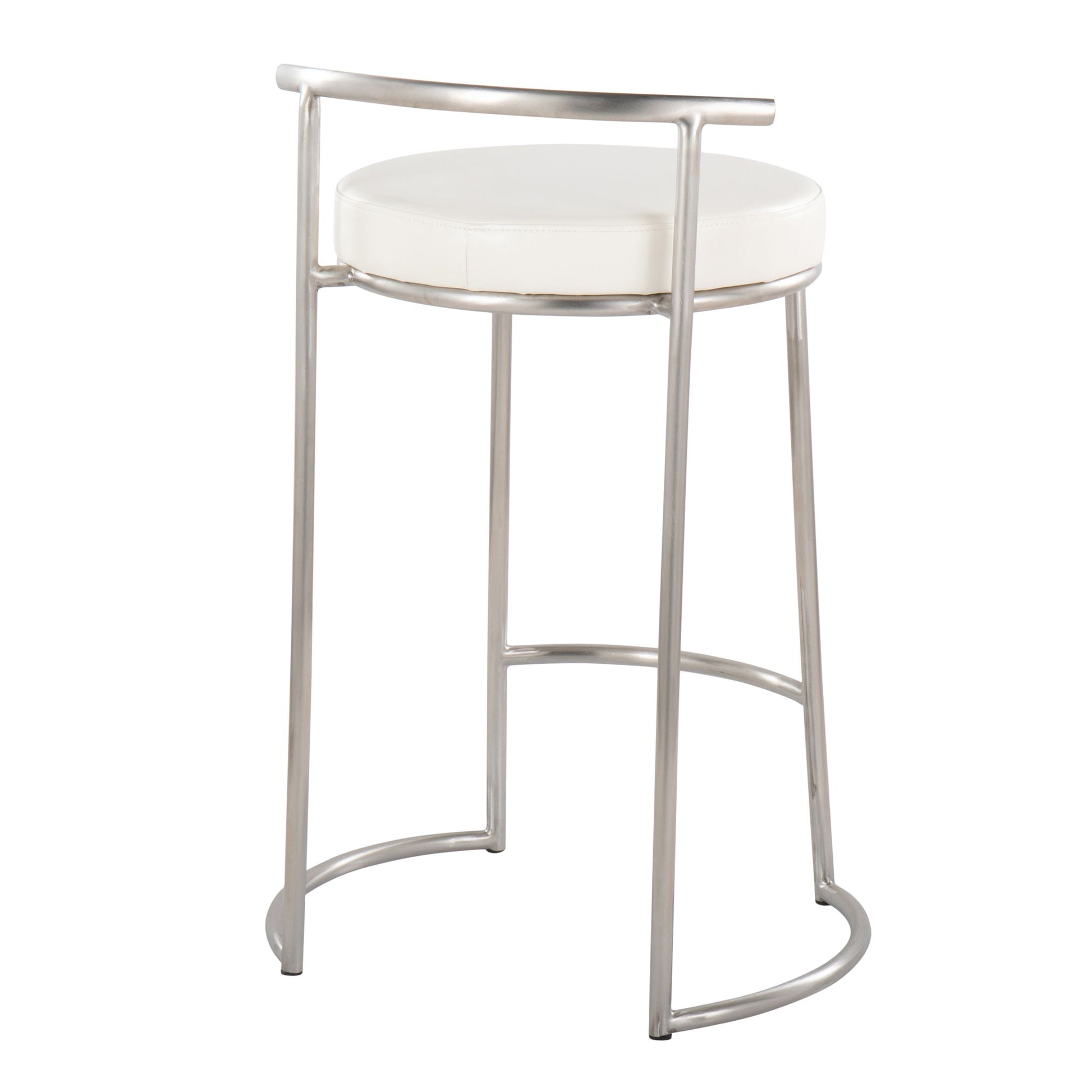 Fuji - Round, Contemporary Fixed Height Counter Stool (Set of 2) - Best Buy Furniture