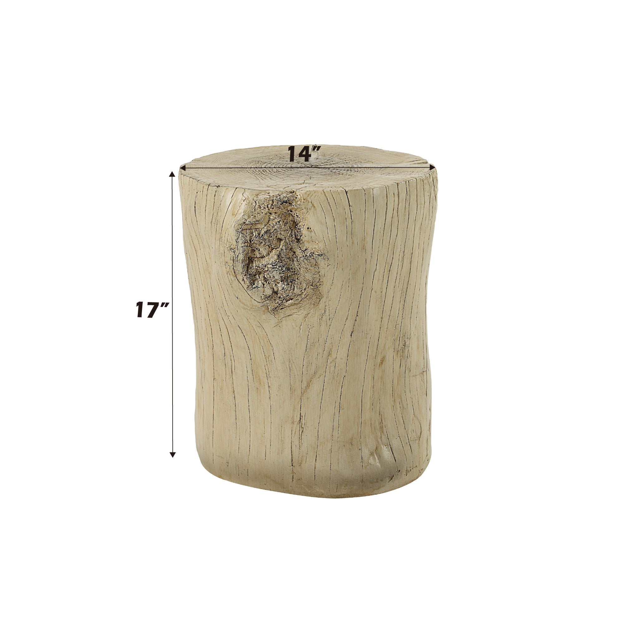 Gene - Fiber Concrete Accent Table - Brown - Best Buy Furniture