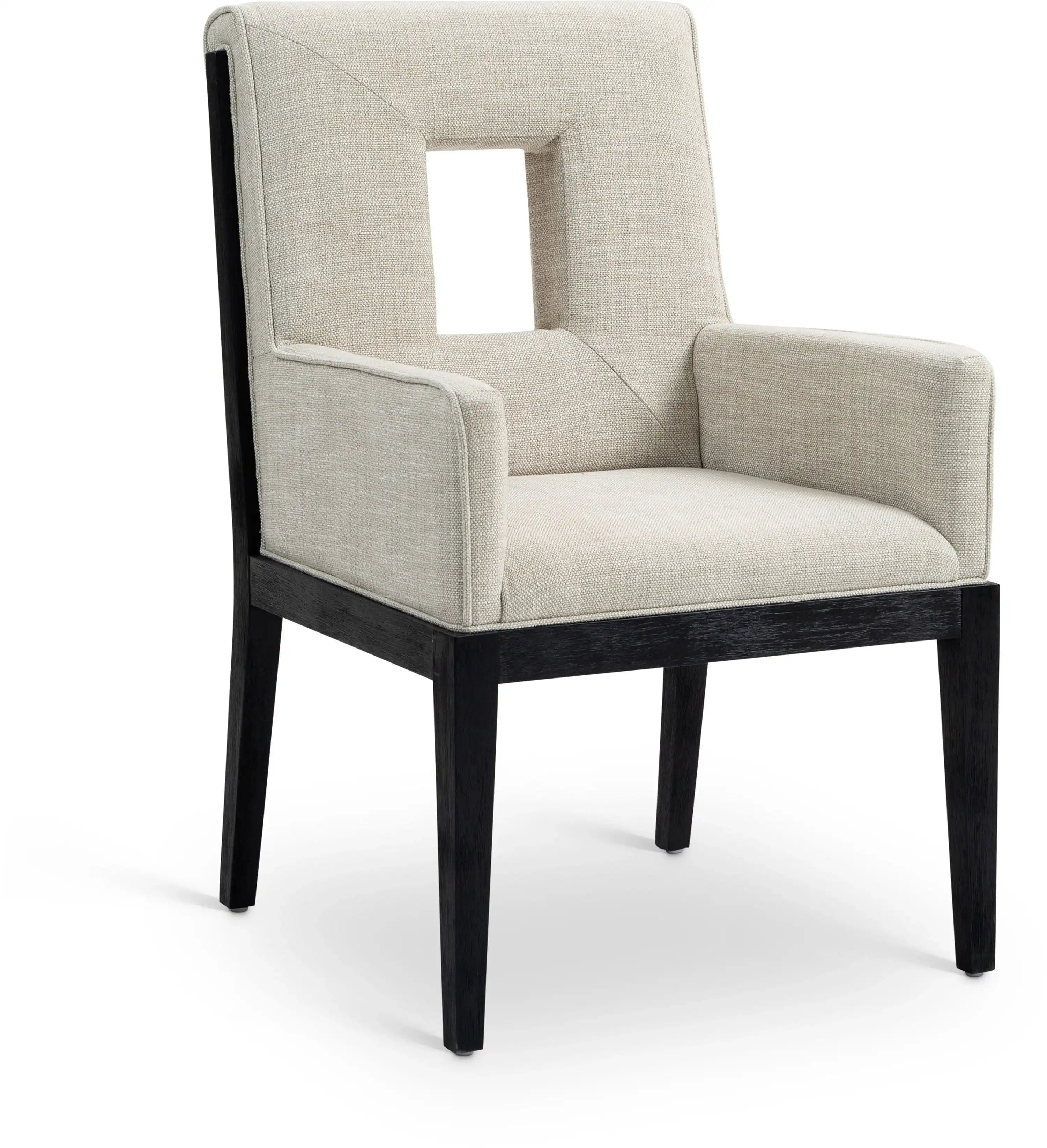 Gwendolyn - Dining Arm Chair With Black Frame - Best Buy Furniture