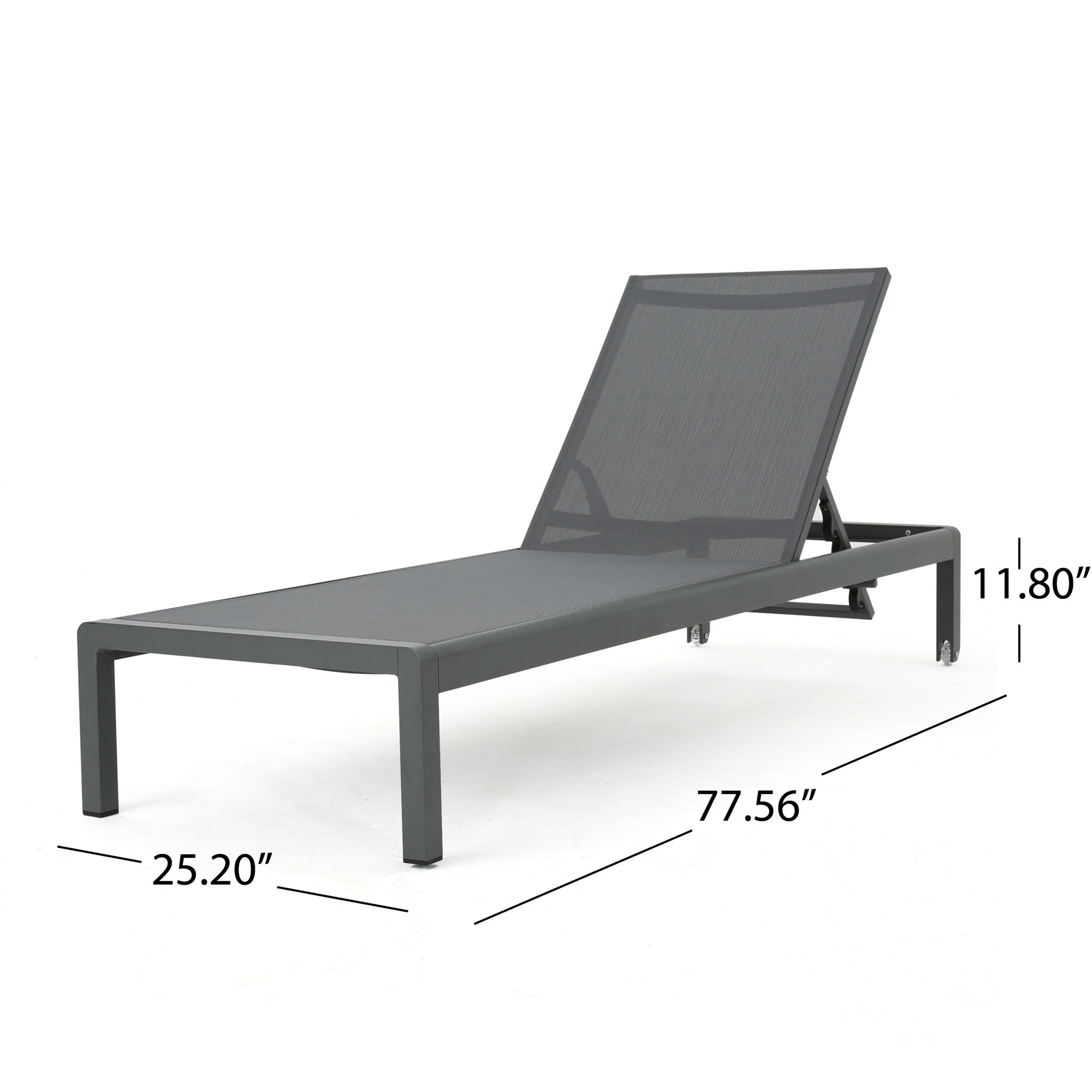 Outdoor Patio Chaise Lounge With 5 Reclining Positions - Best Buy Furniture