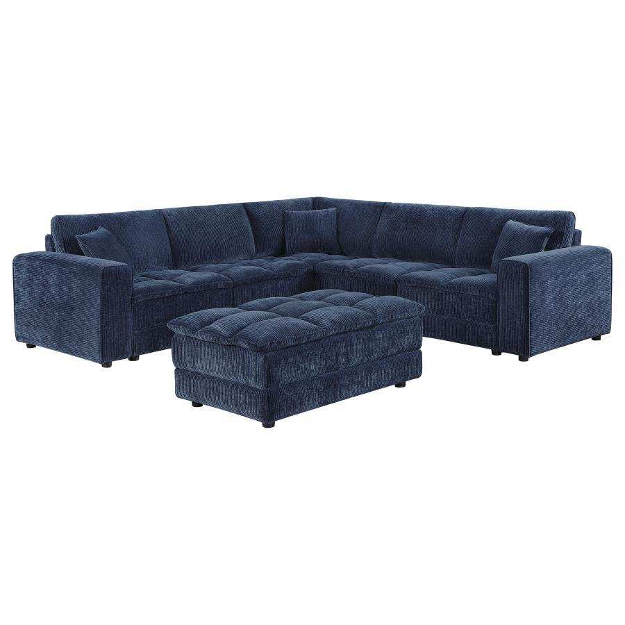 Atlantic - Upholstered Modular Sectional Sofa With Ottoman - Best Buy Furniture
