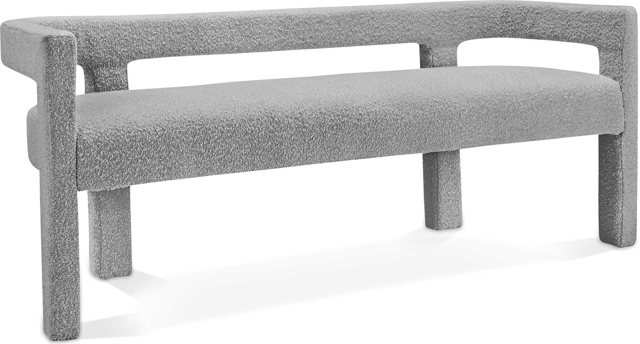Athena - Boucle Fabric Bench - Best Buy Furniture