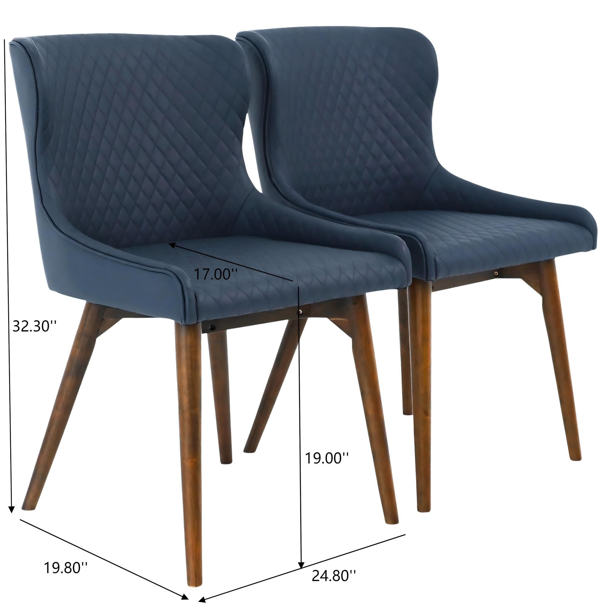 Robin - Dining Chair (Set of 2) - Navy Blue - Best Buy Furniture