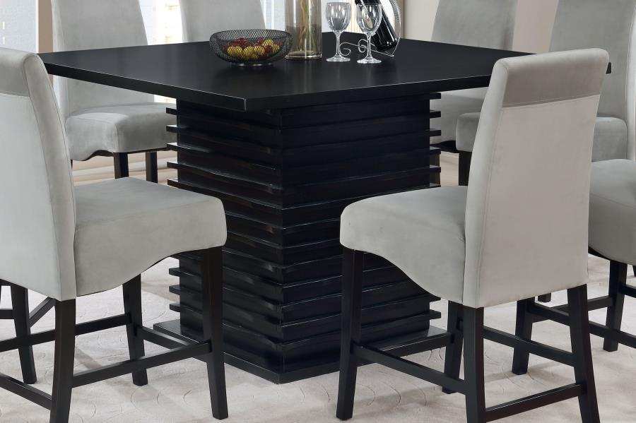 Stanton - Square Counter Height Dining Table - Black - Best Buy Furniture