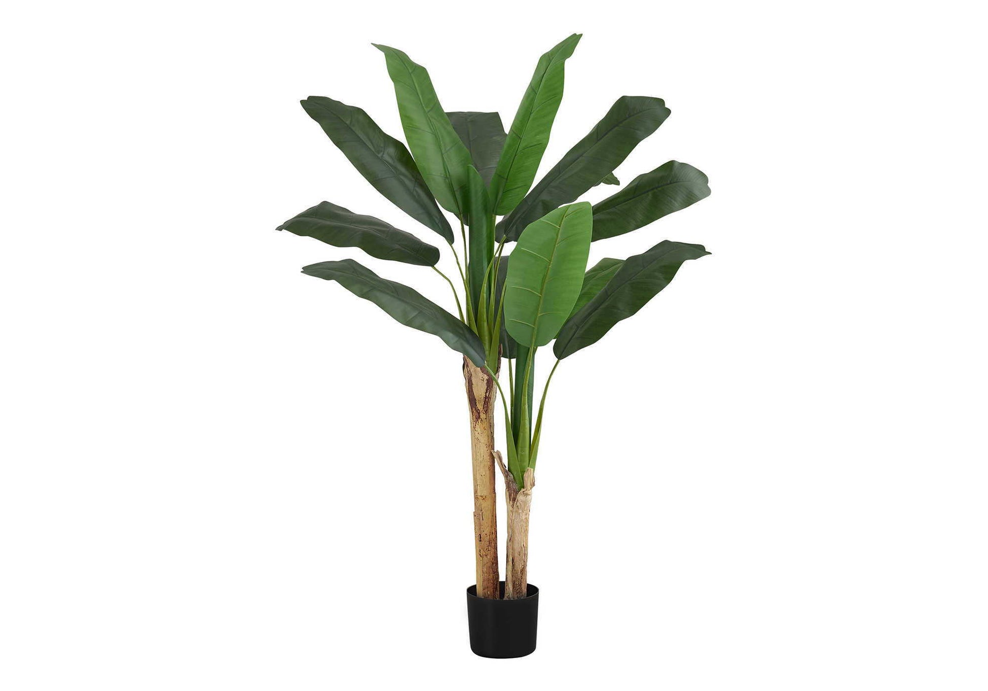 55" Tall, Artificial Plant, Banana Tree, Indoor, Faux, Fake, Floor, Greenery, Potted, Real Touch, Decorative - Green / Black - Best Buy Furniture