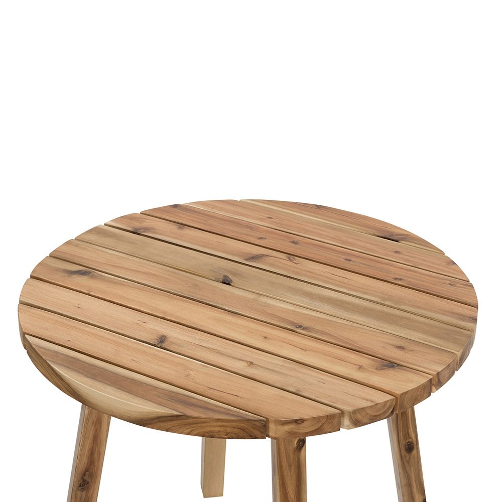 Round Dining Table, Solid Wood - Natural Wood / Brown - Best Buy Furniture