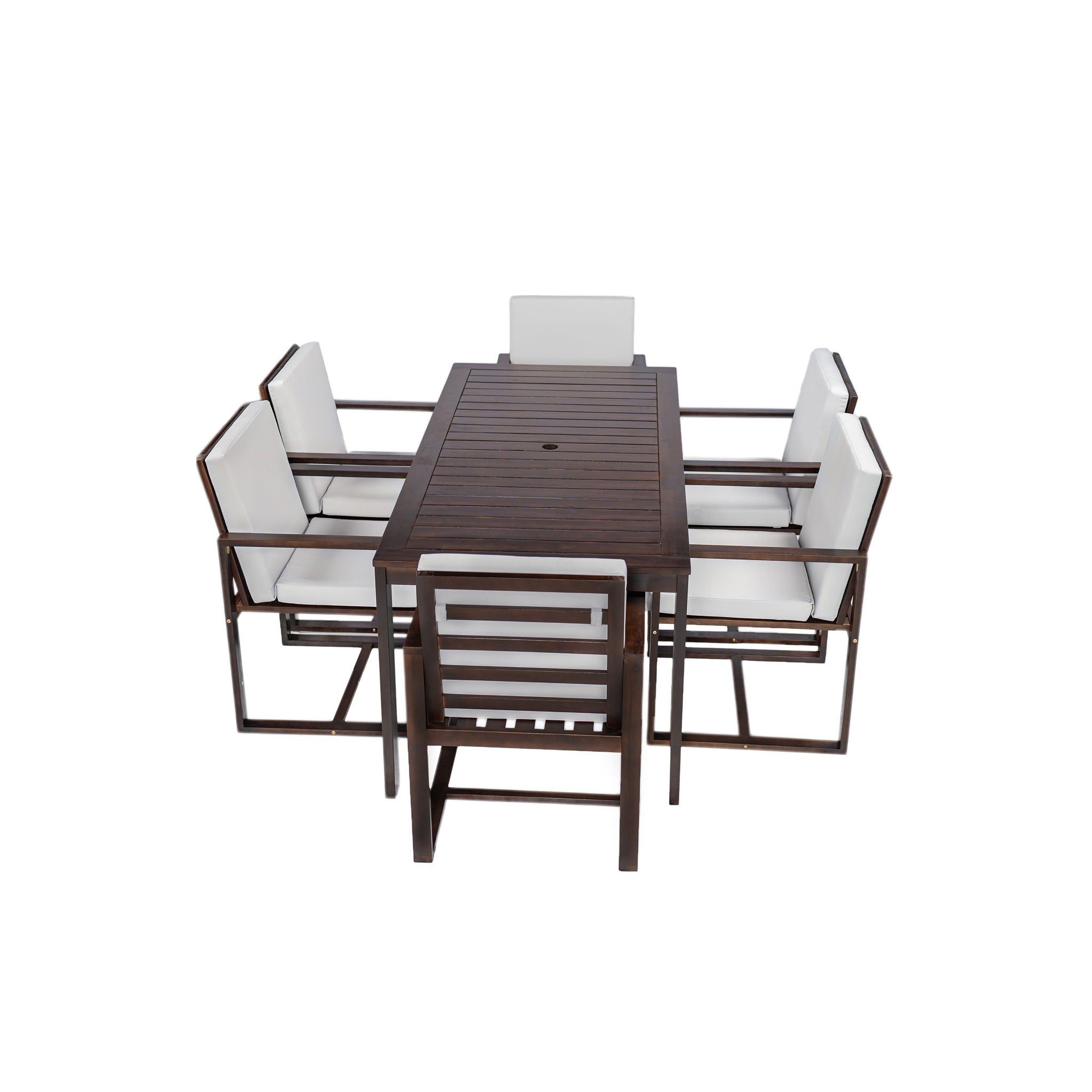 Patio Dining Set Outdoor Dining Table And Chair Set With And Removable Cushions For Patio - Best Buy Furniture