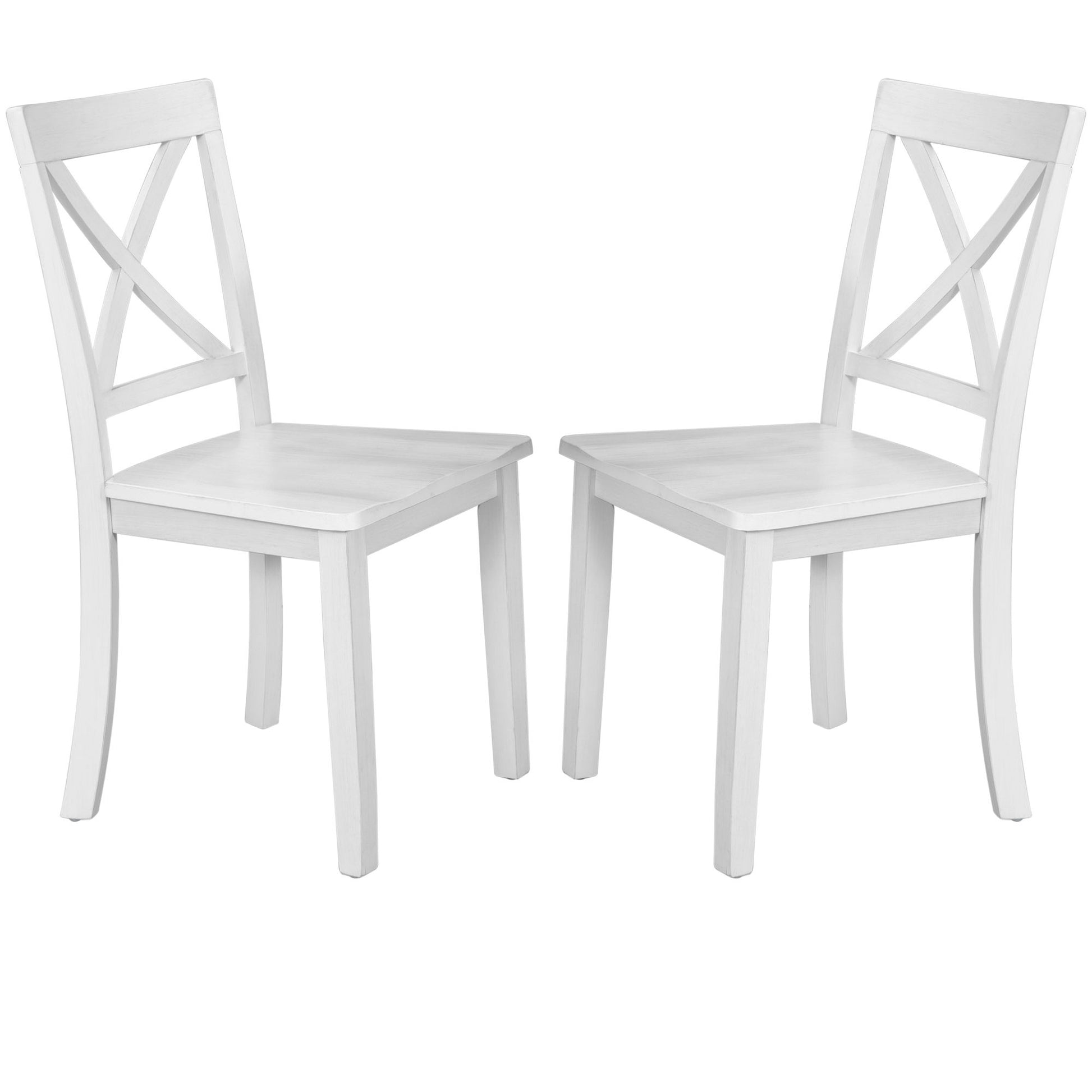 5 Pieces Dining Table And Chairs Set For 4 Persons, Kitchen Room Solid Wood Table With 4 Chairs - Best Buy Furniture